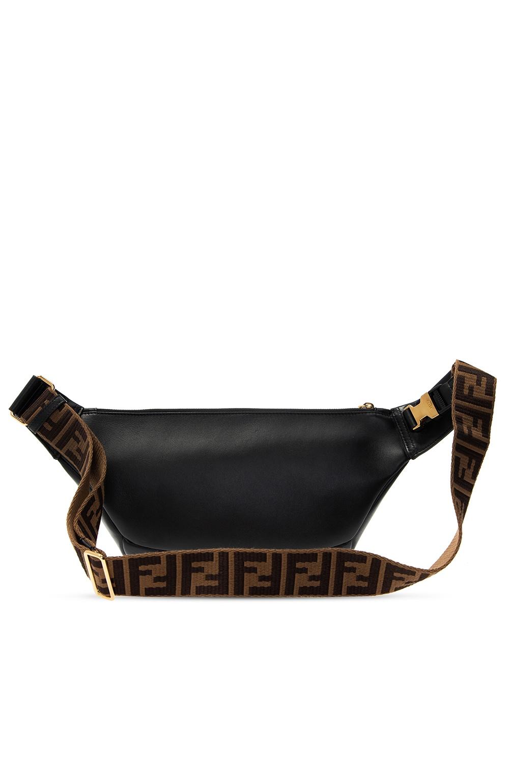 Fendi Belt Bag With Logo in Black | Lyst