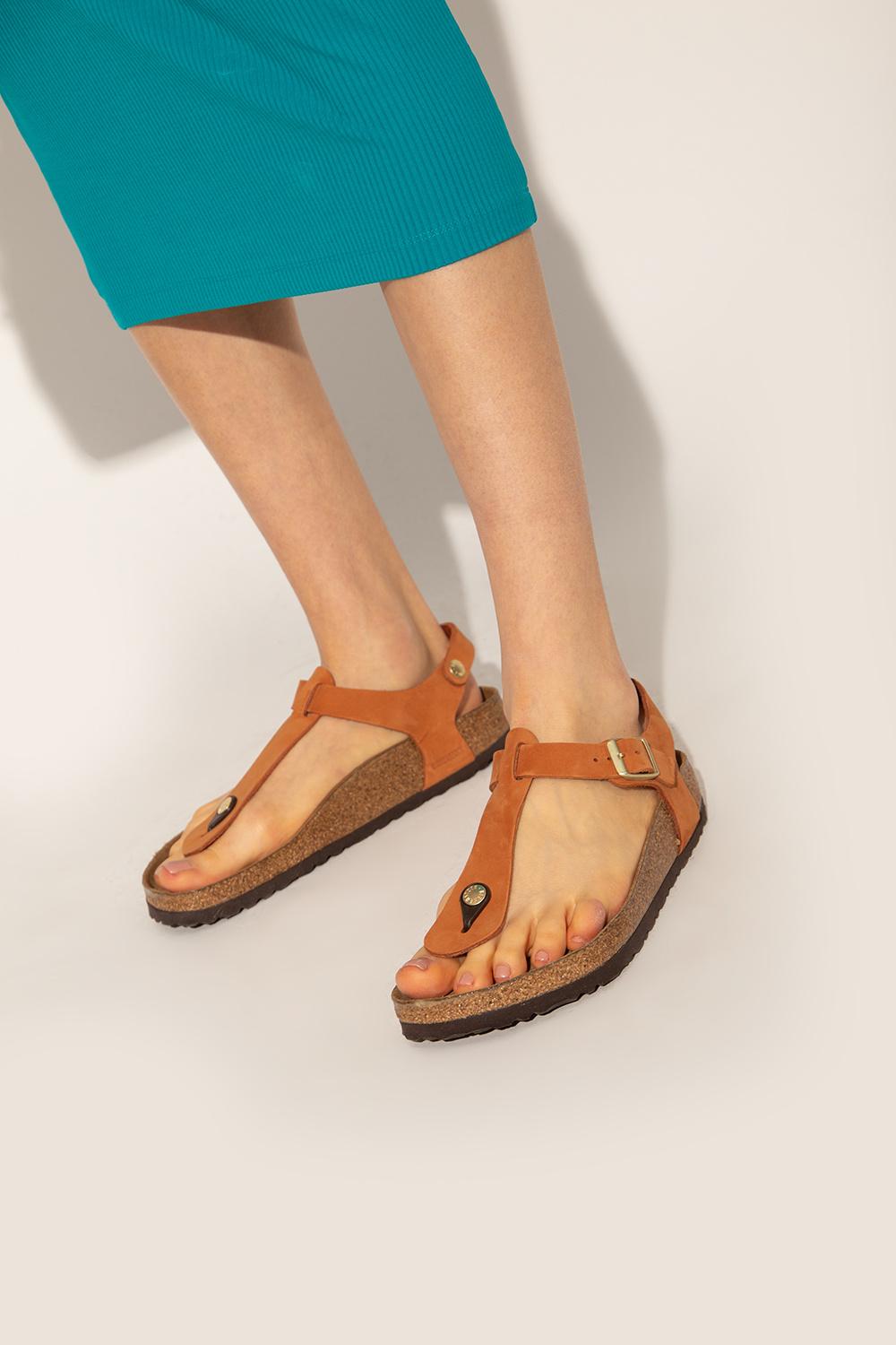 Birkenstock 'kairo' Sandals in Orange | Lyst