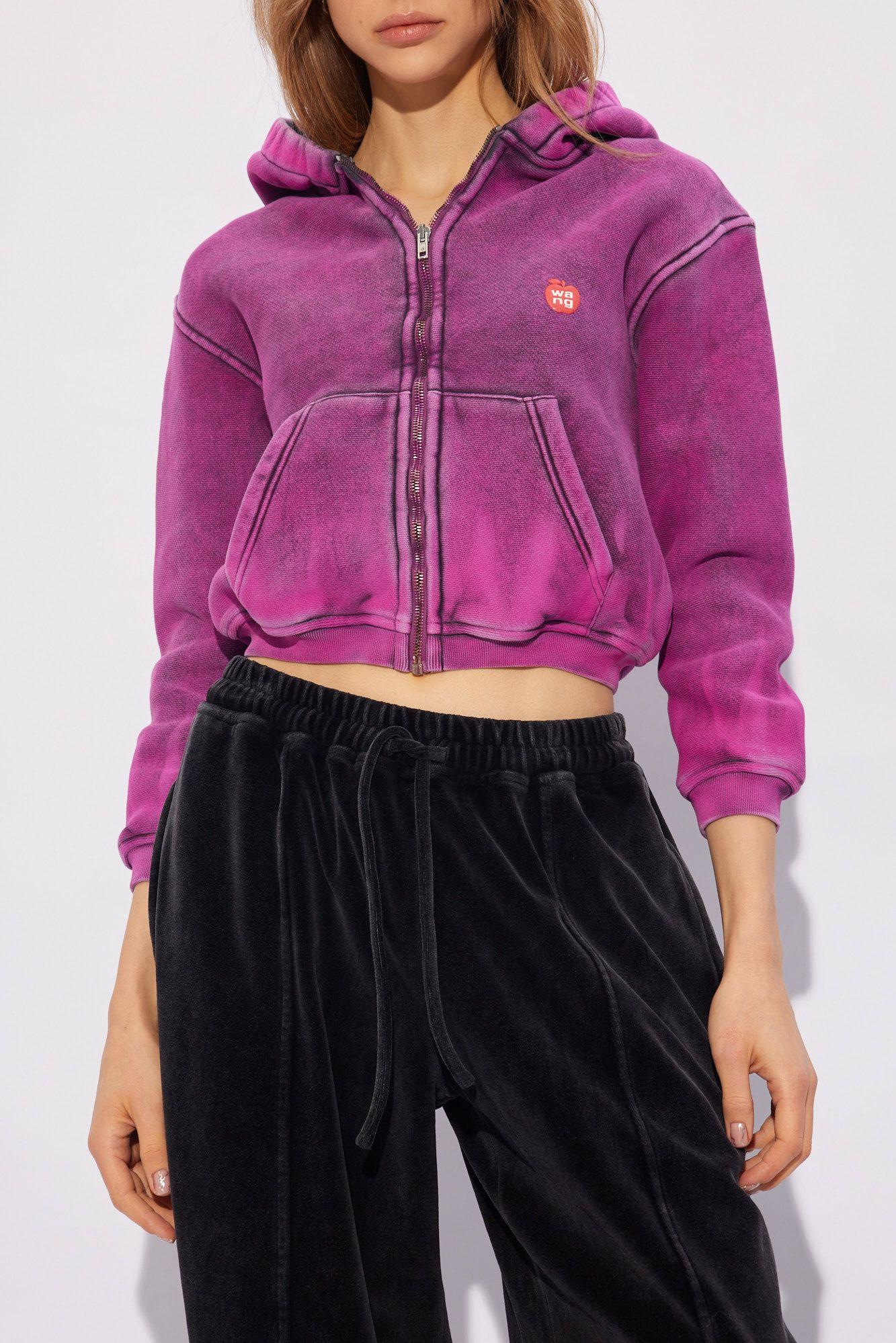 Alexander Wang Hoodie With Logo, in Pink | Lyst