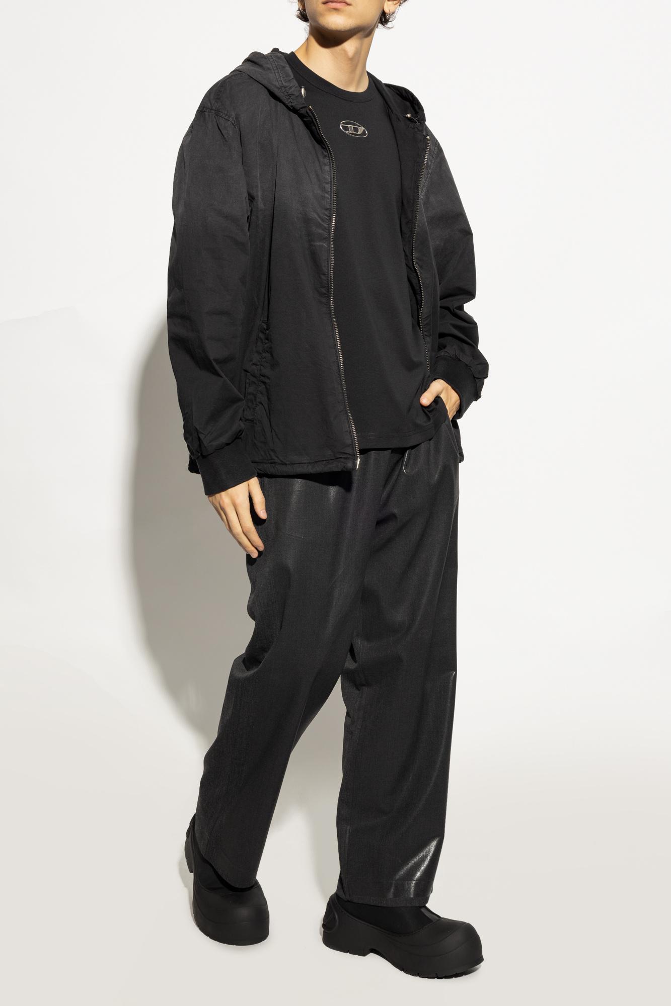 DIESEL Platform Ankle Boots 'D-Donald Ch' in Black for Men | Lyst