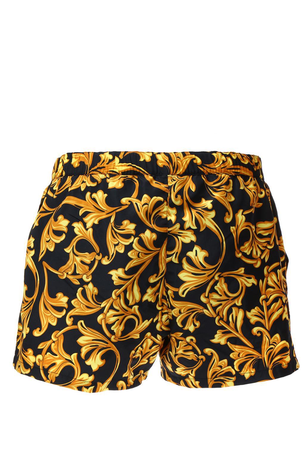 versace black swim shorts
