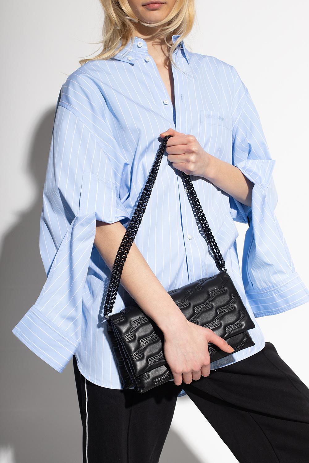 Balenciaga 'triplet M' Shoulder Bag in Black | Lyst