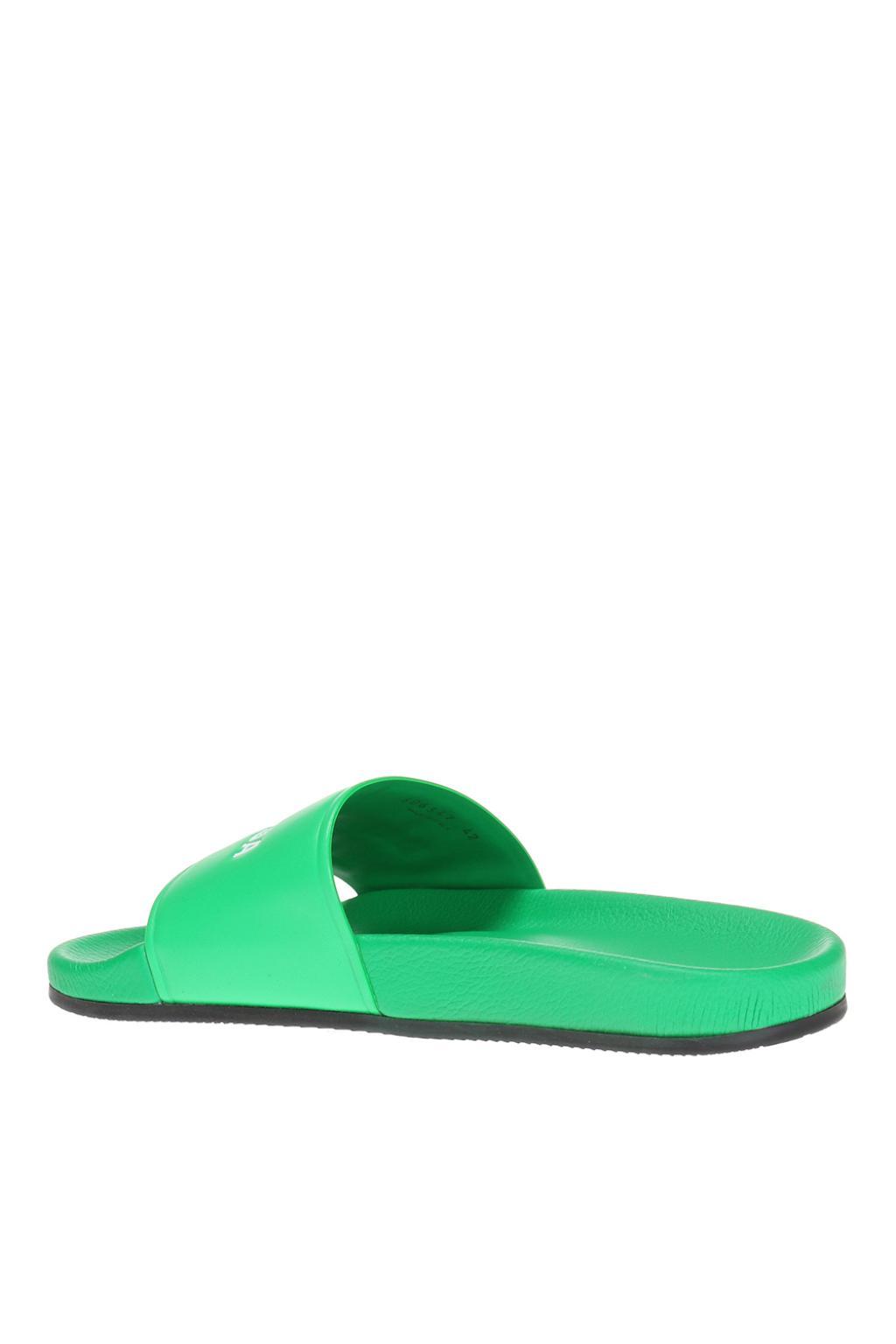 balenciaga slides green