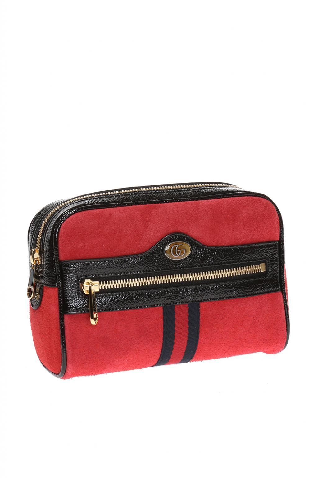 Gucci Leather &#39;ophidia&#39; Belt Bag in Red for Men - Lyst