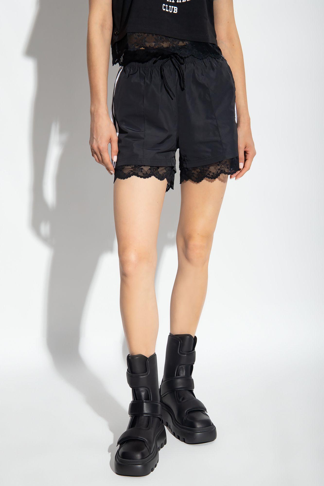 adidas Originals Lace-trimmed Shorts in Blue | Lyst