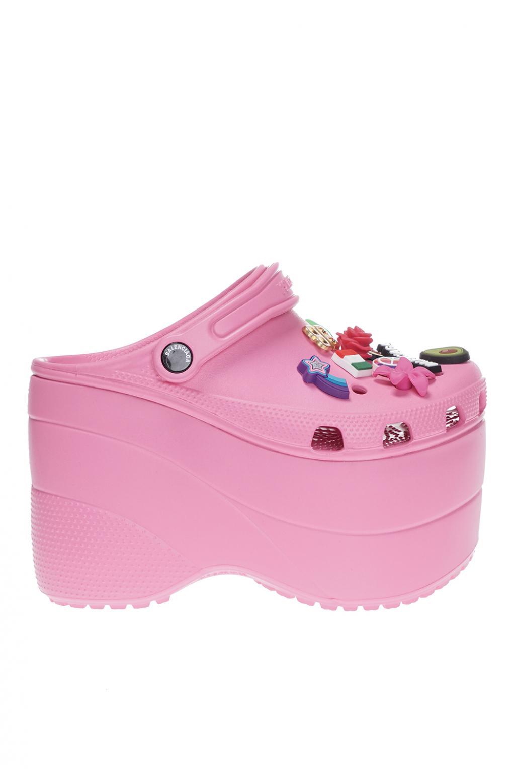 Balenciaga Rubber X Crocs in Pink - Lyst