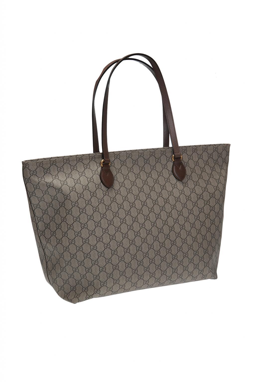 Gucci Canvas 'ophidia' Shopper Bag in Grey (Gray) Lyst