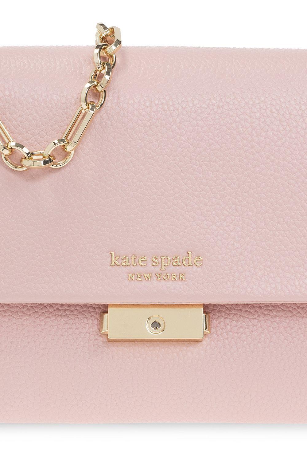 Kate Spade Carlyle Leather Wallet On Chain Bag in Pink