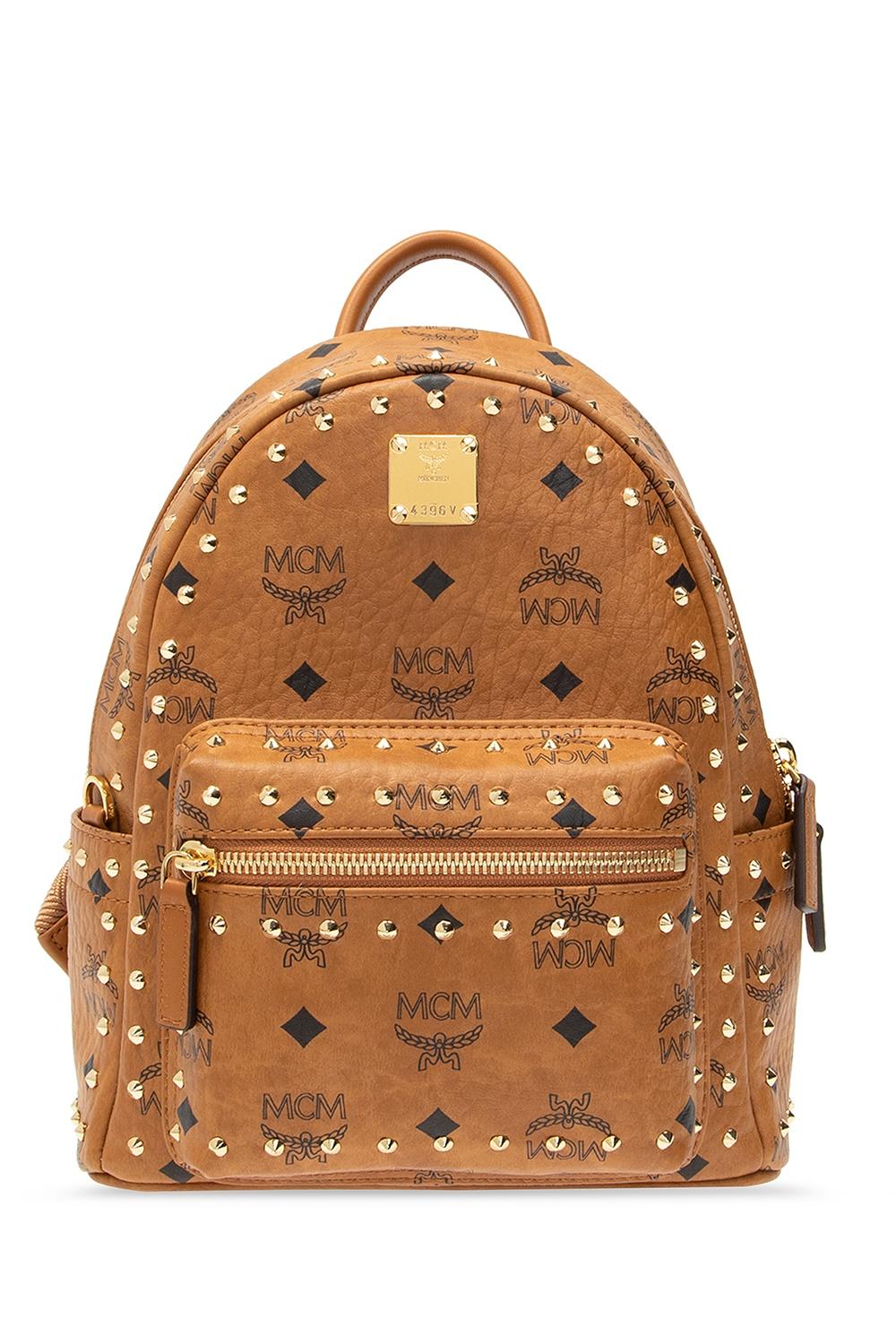 brown mcm purse