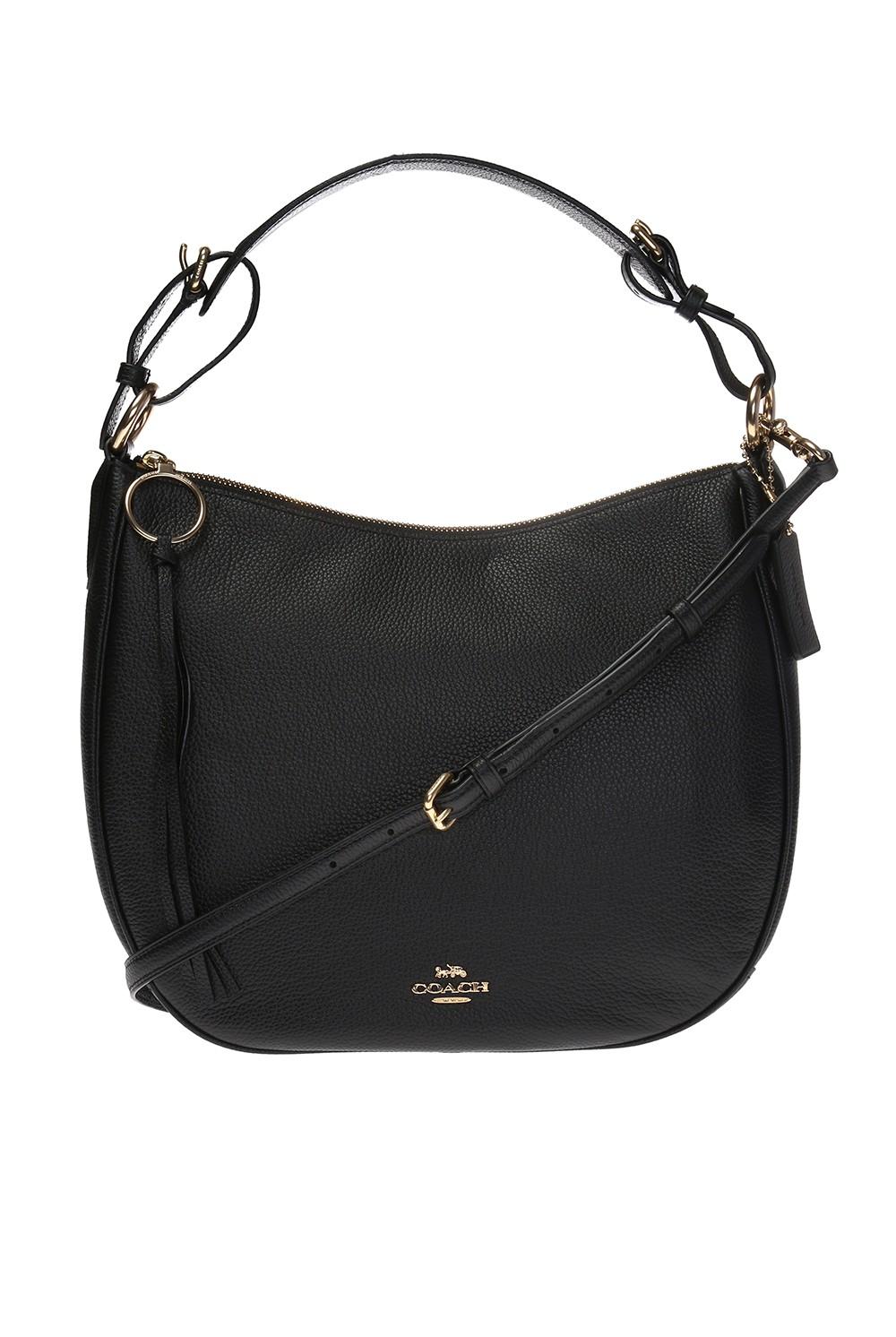 COACH Leather Sutton Hobo Bag in Black/Gold (Black) Lyst UK