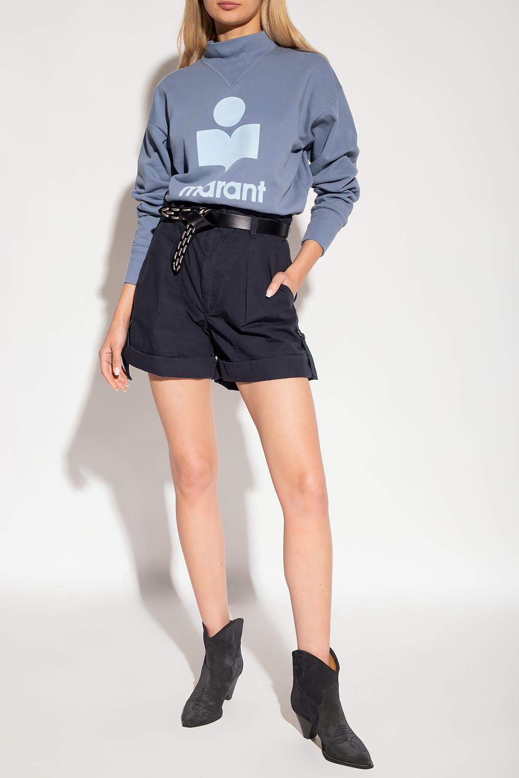 Étoile Isabel Marant 'moby' Sweatshirt With Logo in Blue | Lyst
