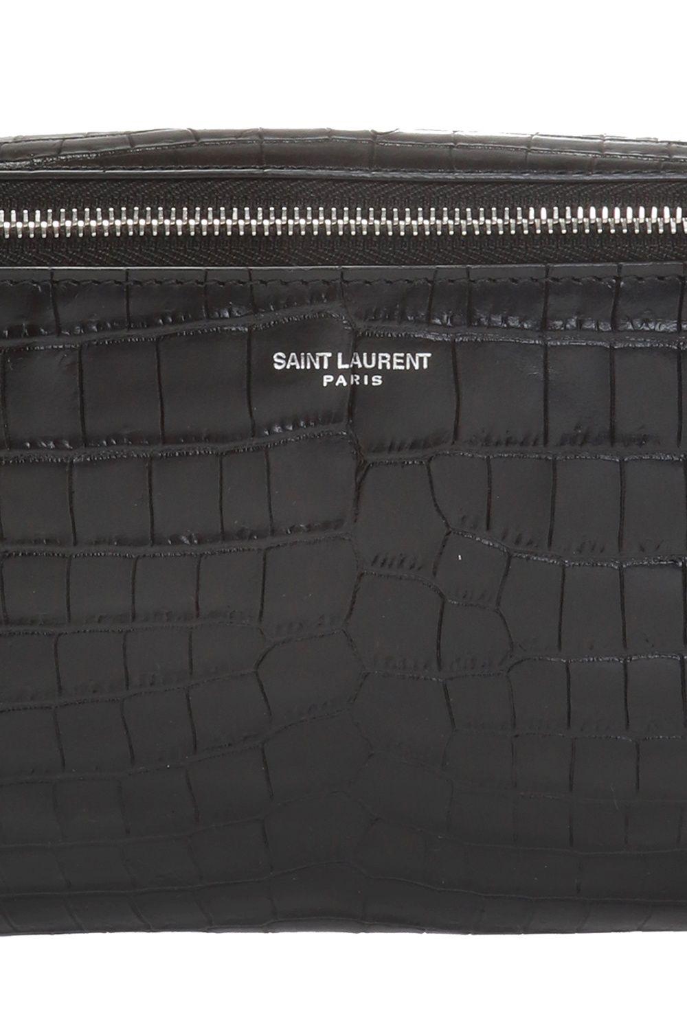 Shop Saint Laurent Marsupio Leather Belt Bag