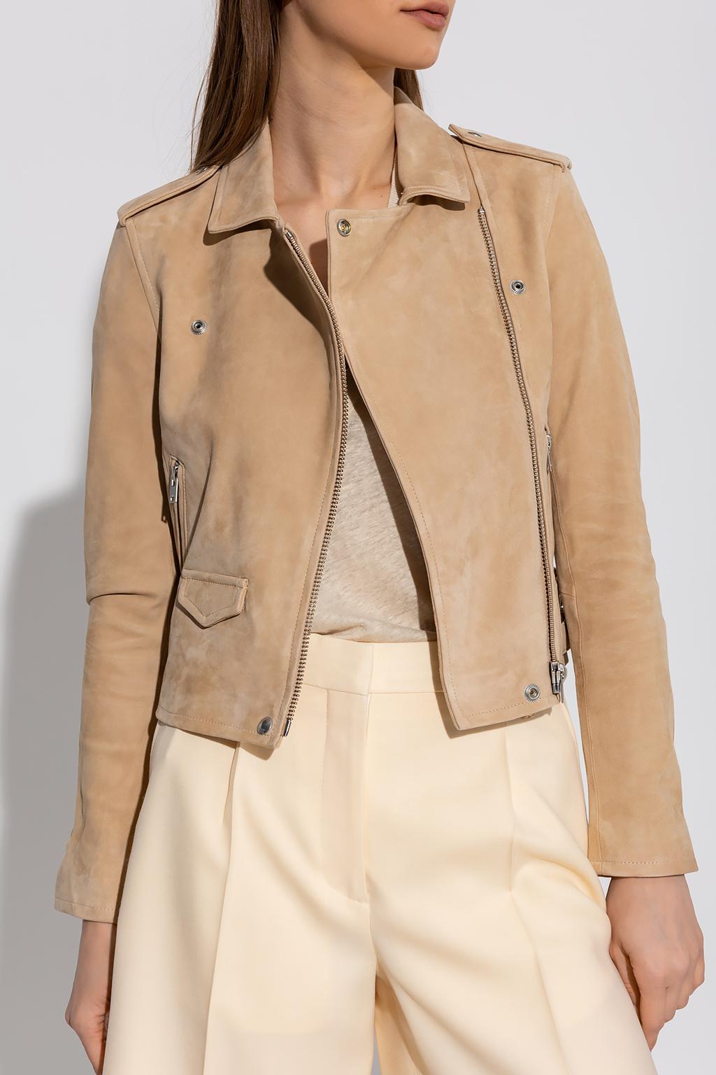 IRO ashley Suede Jacket in Natural Lyst