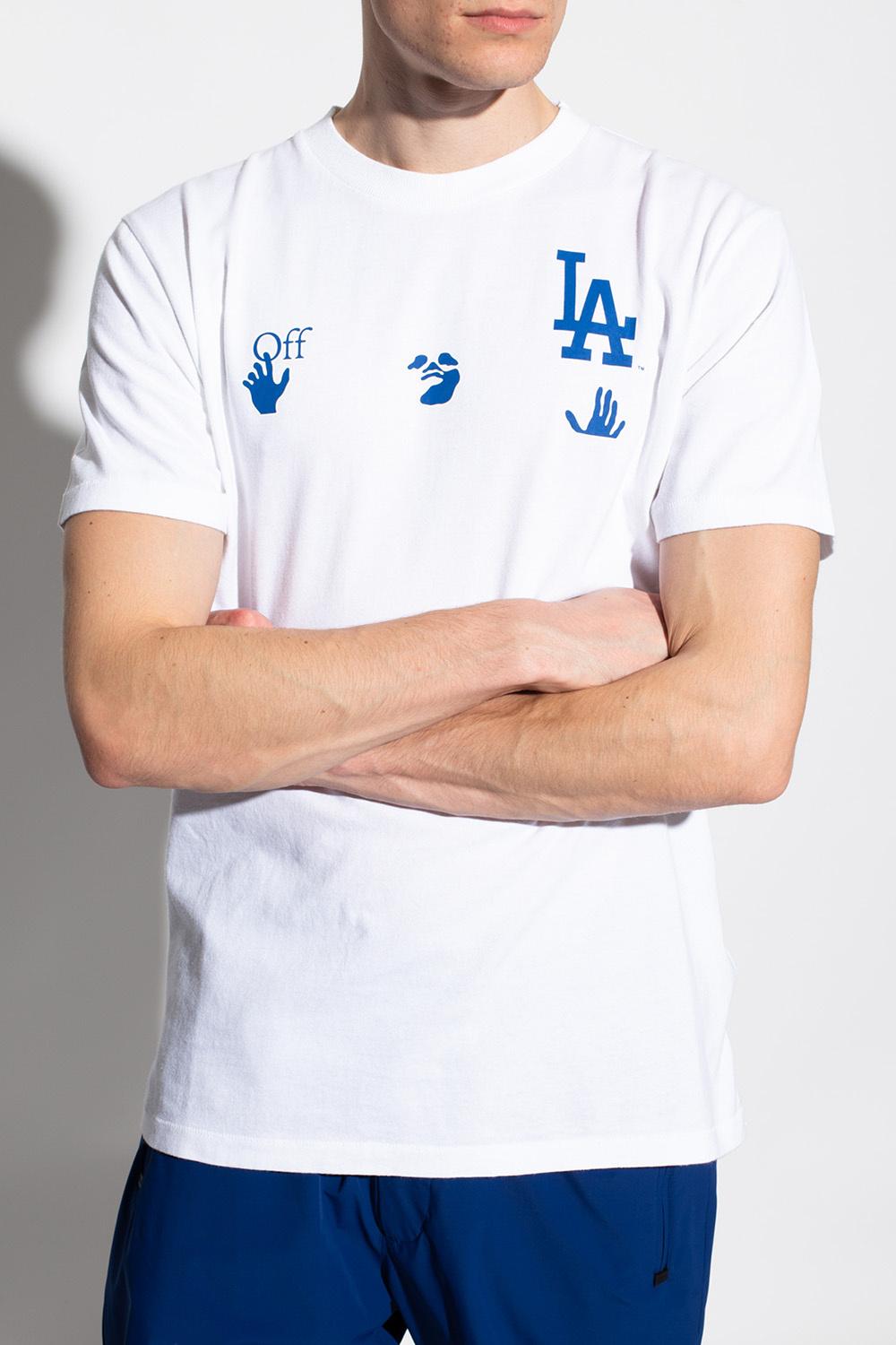 Off-White Los Angeles Dodgers T-Shirt オフホワイトドジャース Buy Off-White x MLB Los Angeles Dodgers Tee 'Cream/Blue