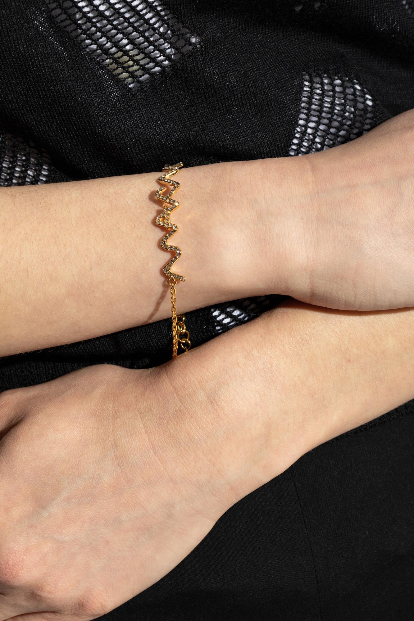 Leather Logo Bracelet in Coal – SVRN