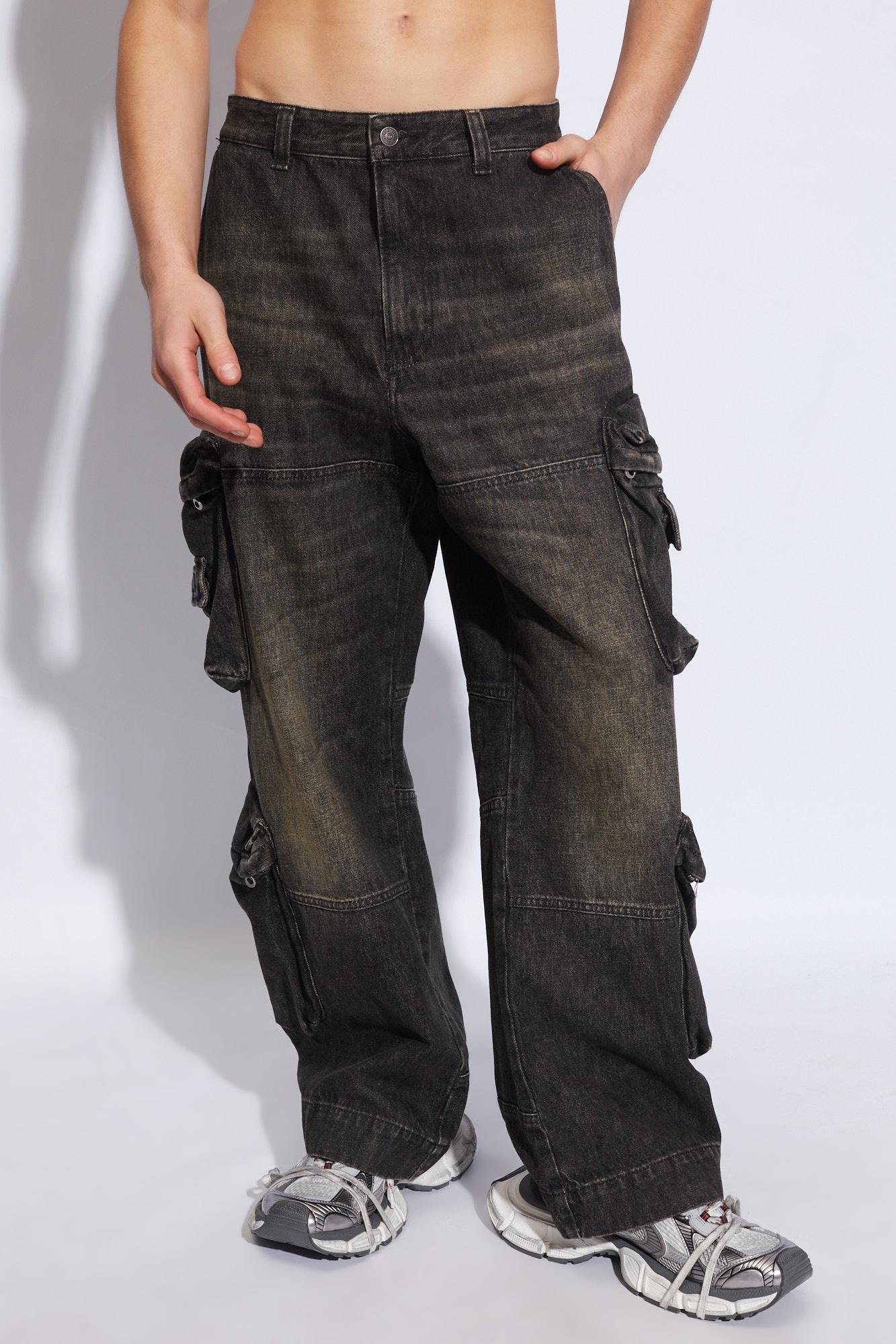 パンツ DIESEL D-FISH-CARGO DIESEL(ディーゼル) D FISH CARGOカーゴデニムパンツA12833