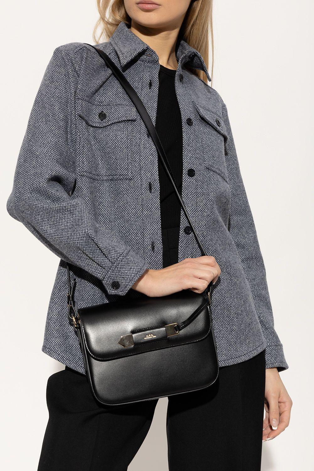 A.P.C. 'charlotte' Shoulder Bag in Black | Lyst