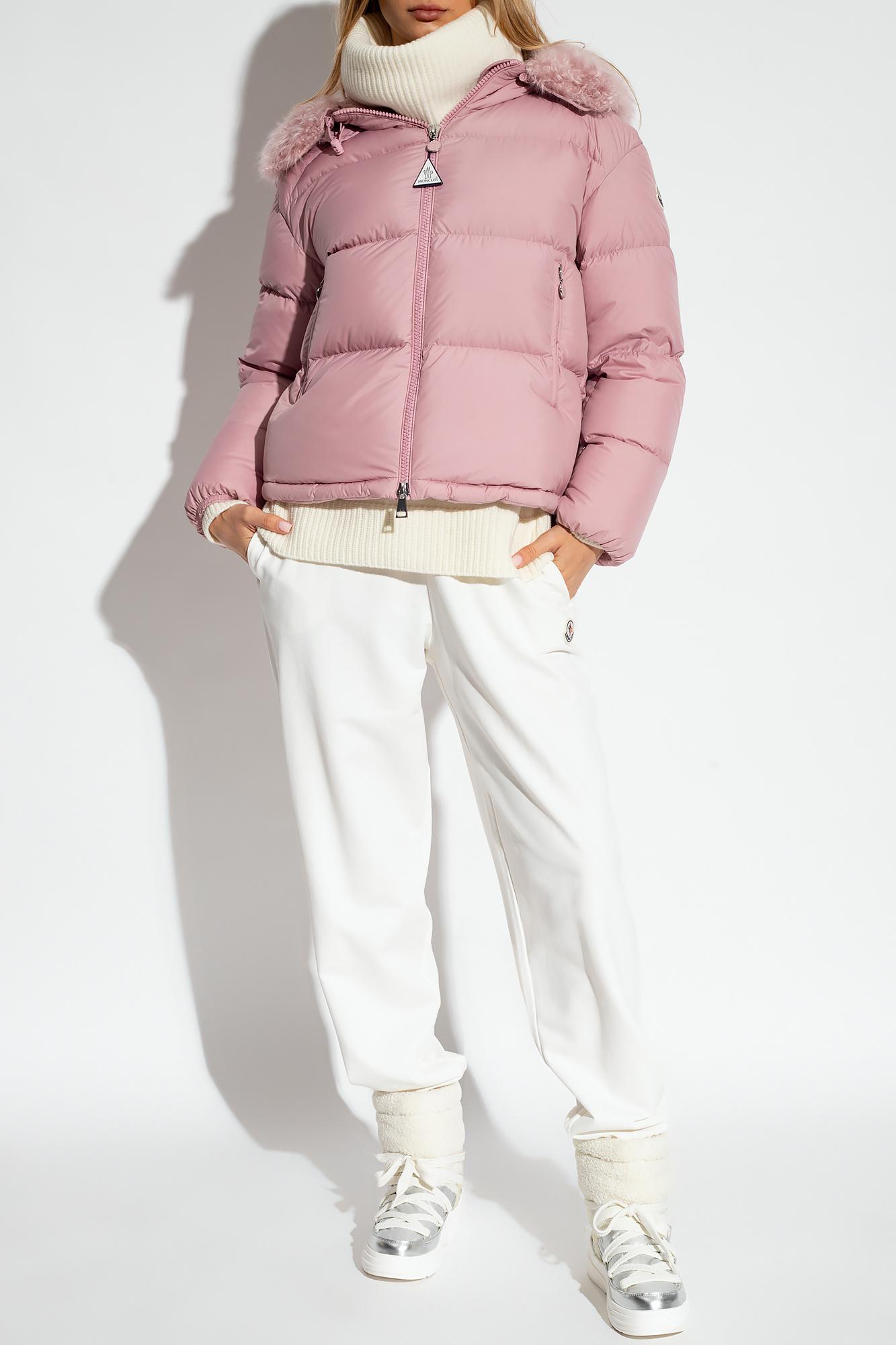 Moncler Mino Short Down Jacket in Pink | Lyst
