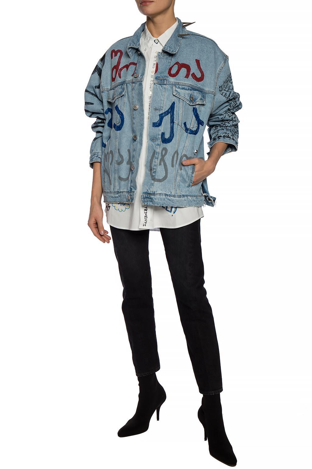 vetements denim jacket