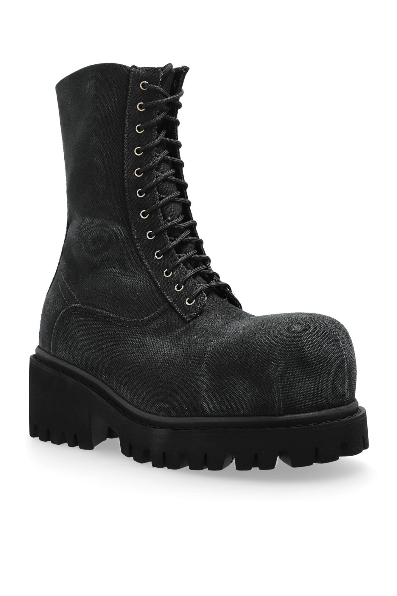 Balenciaga Boots Stomper in Black | Lyst