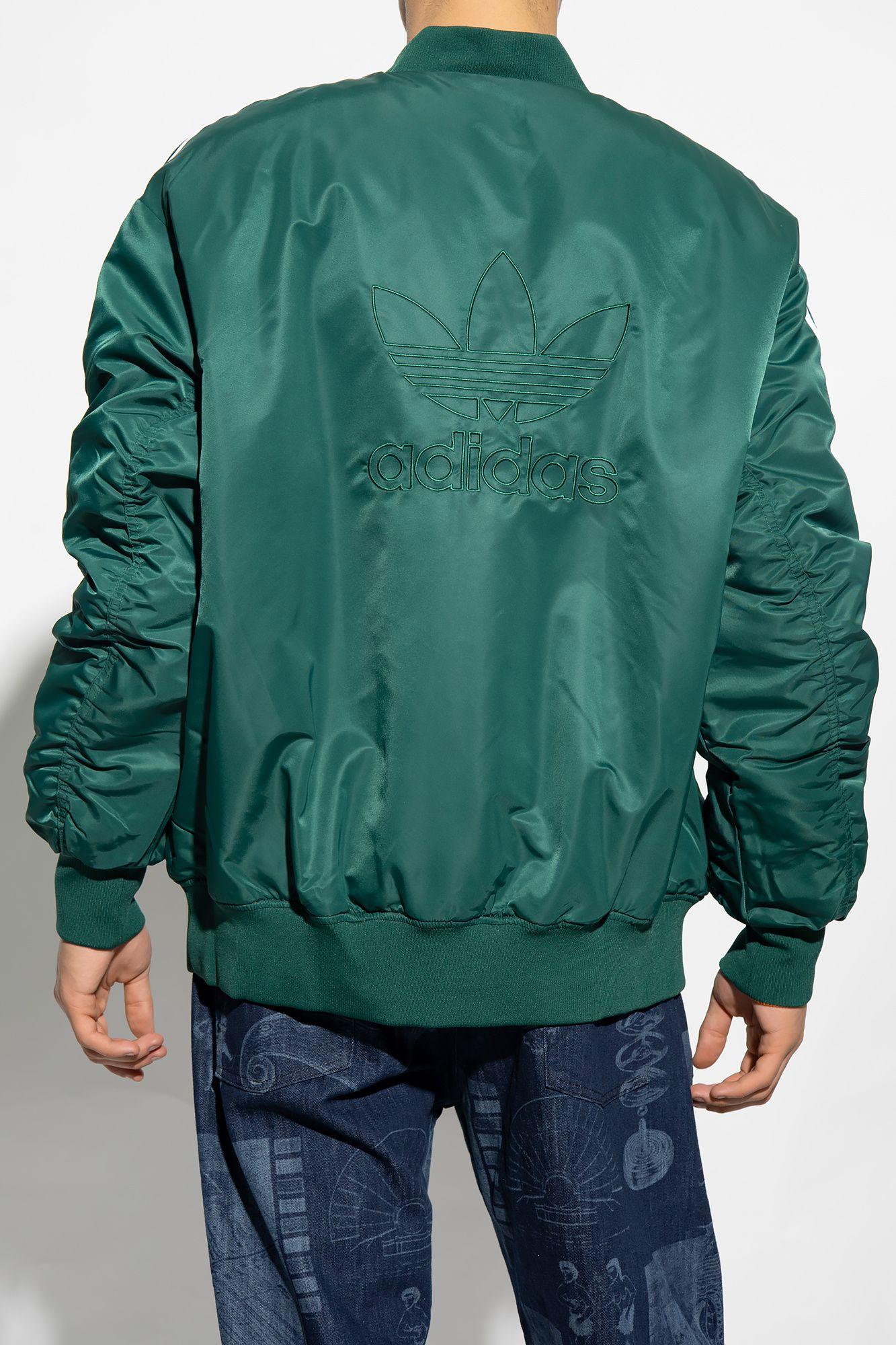 adidas Originals Reversible Jacket in Green for Men | Lyst