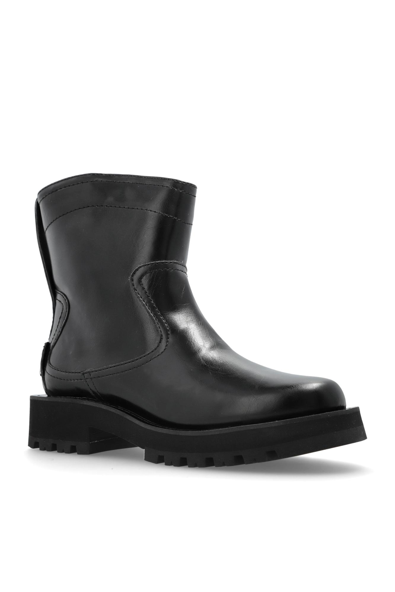 【送料&関税込】Ganni Ankle Boots With Elastic\\n\\nchelsea GANNI Leather Chelsea boots | THE OUTNET