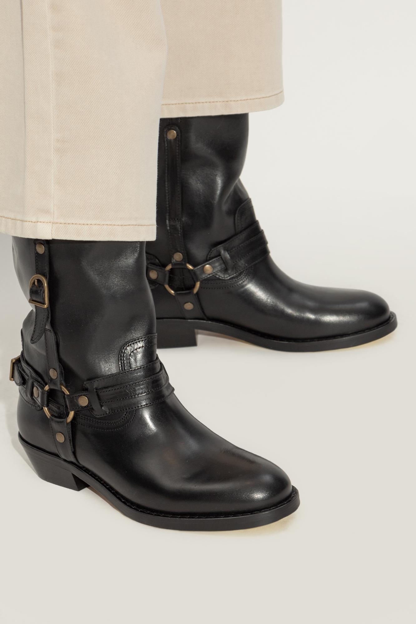 isabel marant black ankle boots