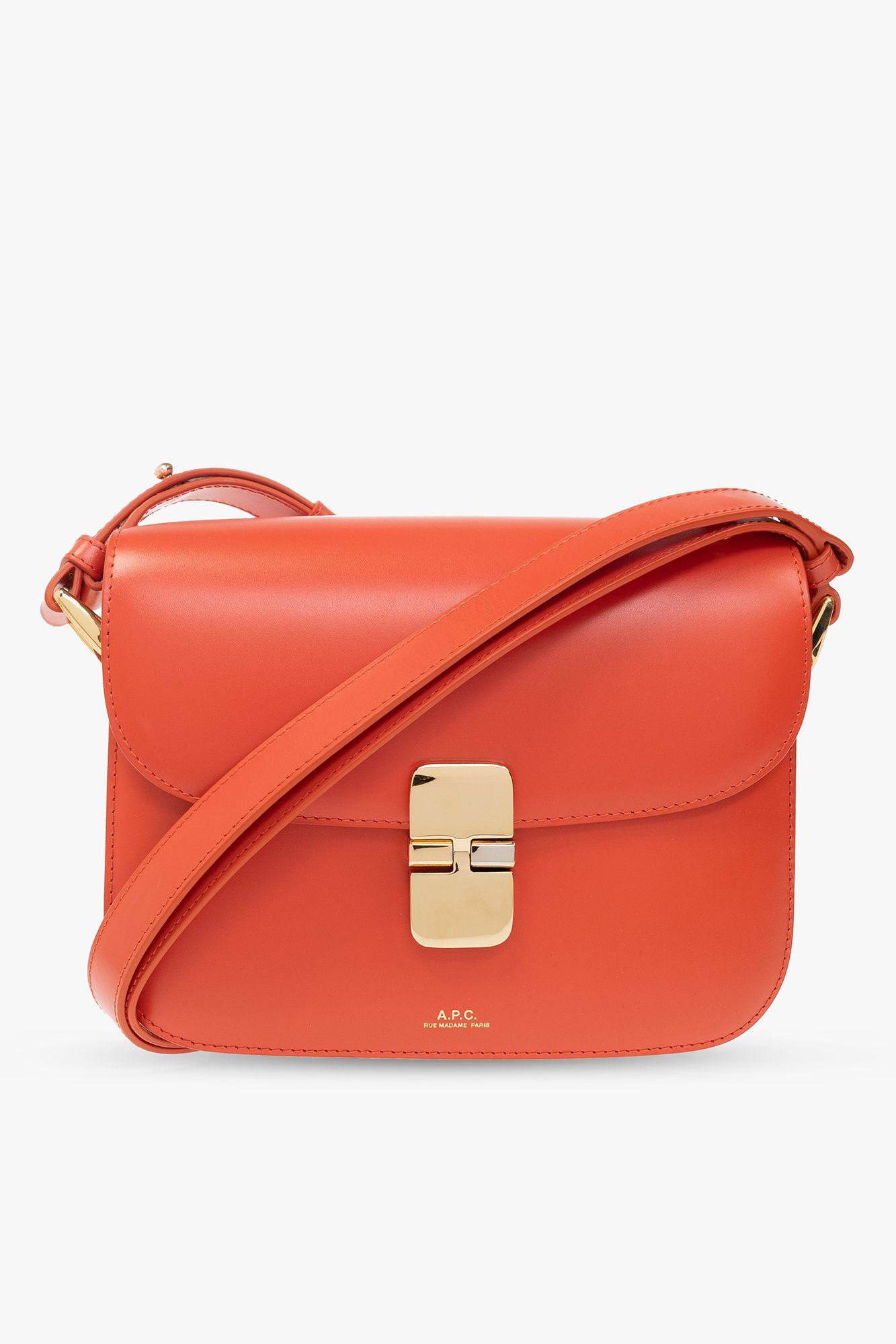 A.P.C Grace Leather Shoulder Bag - Red