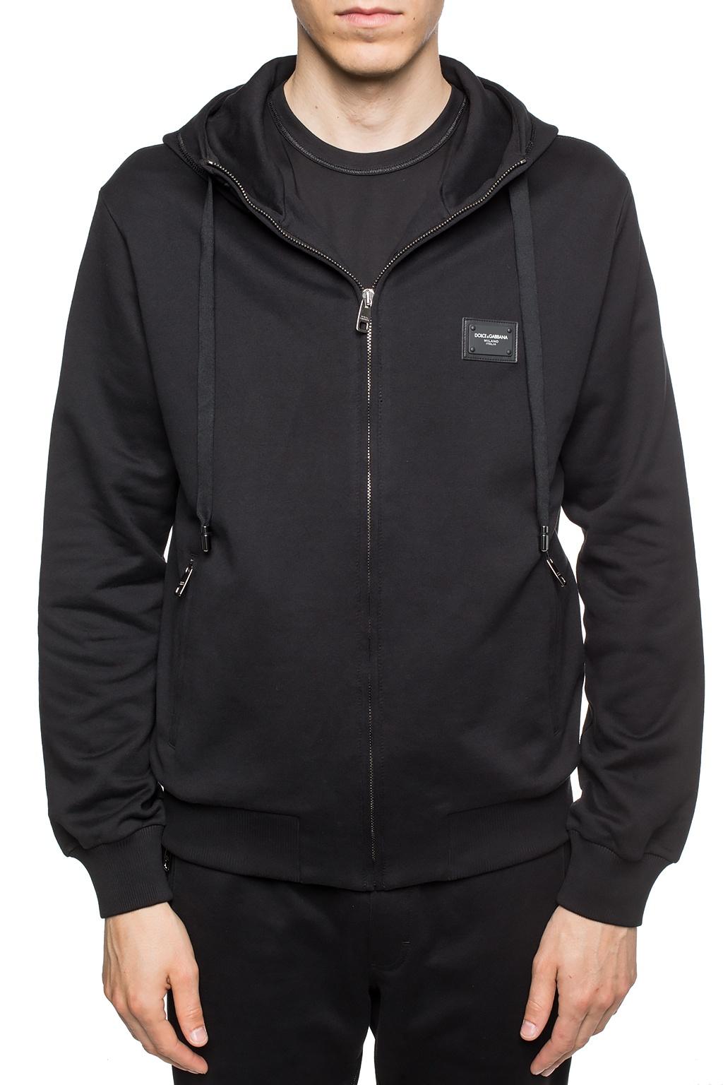 dolce and gabbana zip up hoodie