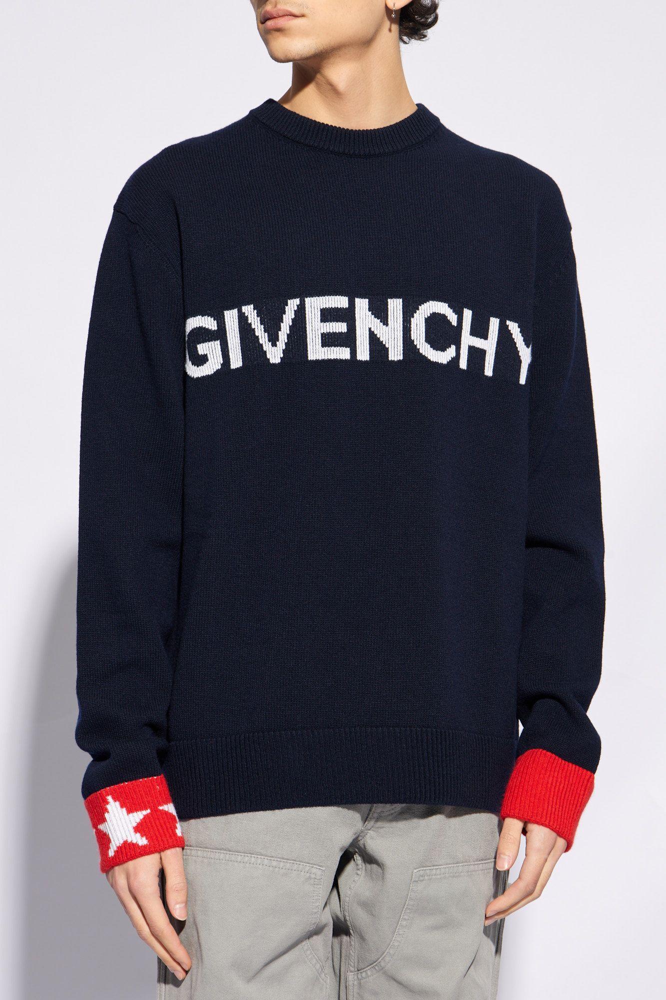 Blue givenchy sweater hotsell