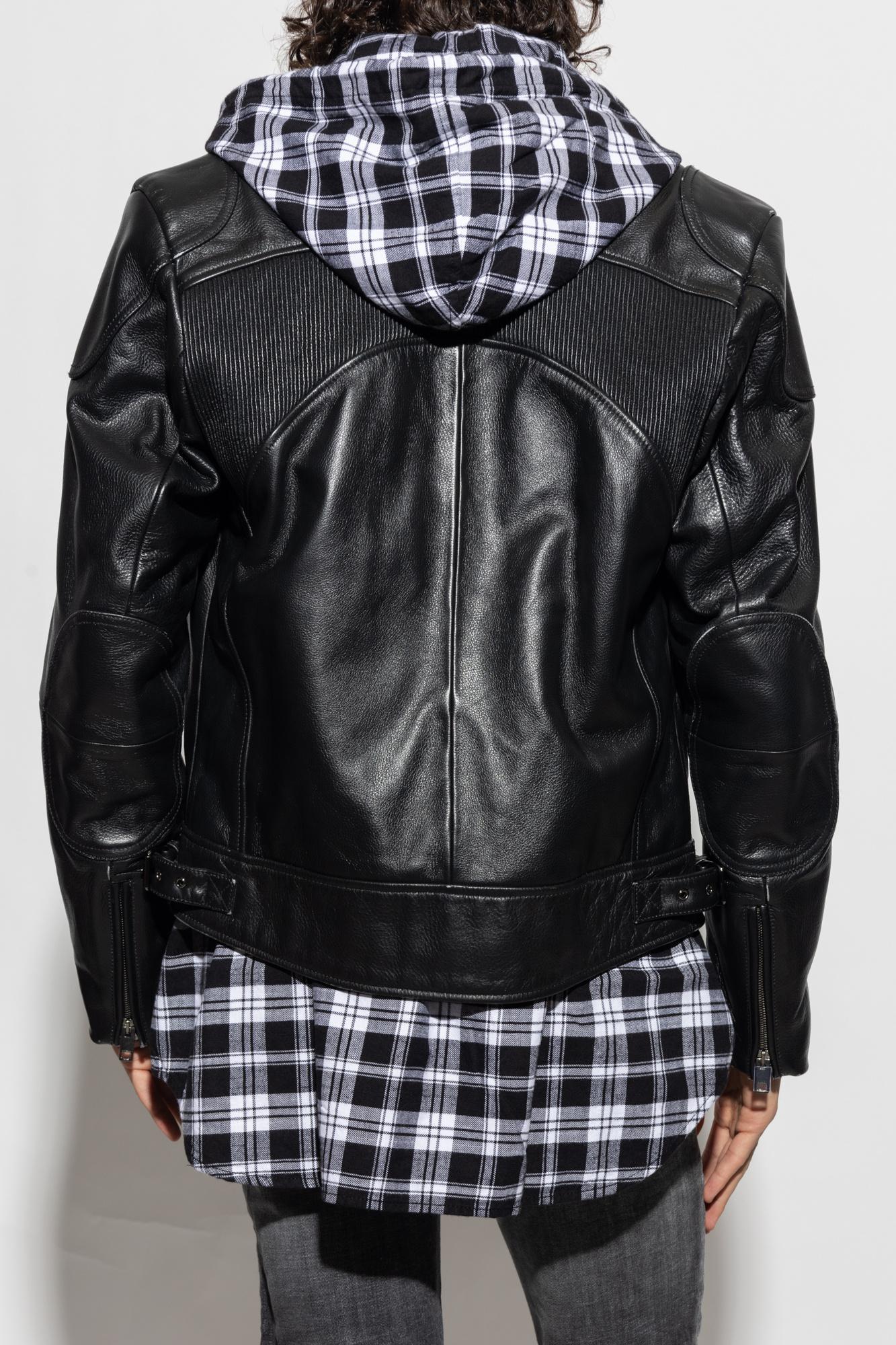 ゆ*様 DIESEL L-HEIN LETHER JACKET DIESEL 'L-Hein' Leather Jacket in Black for Men | Lyst