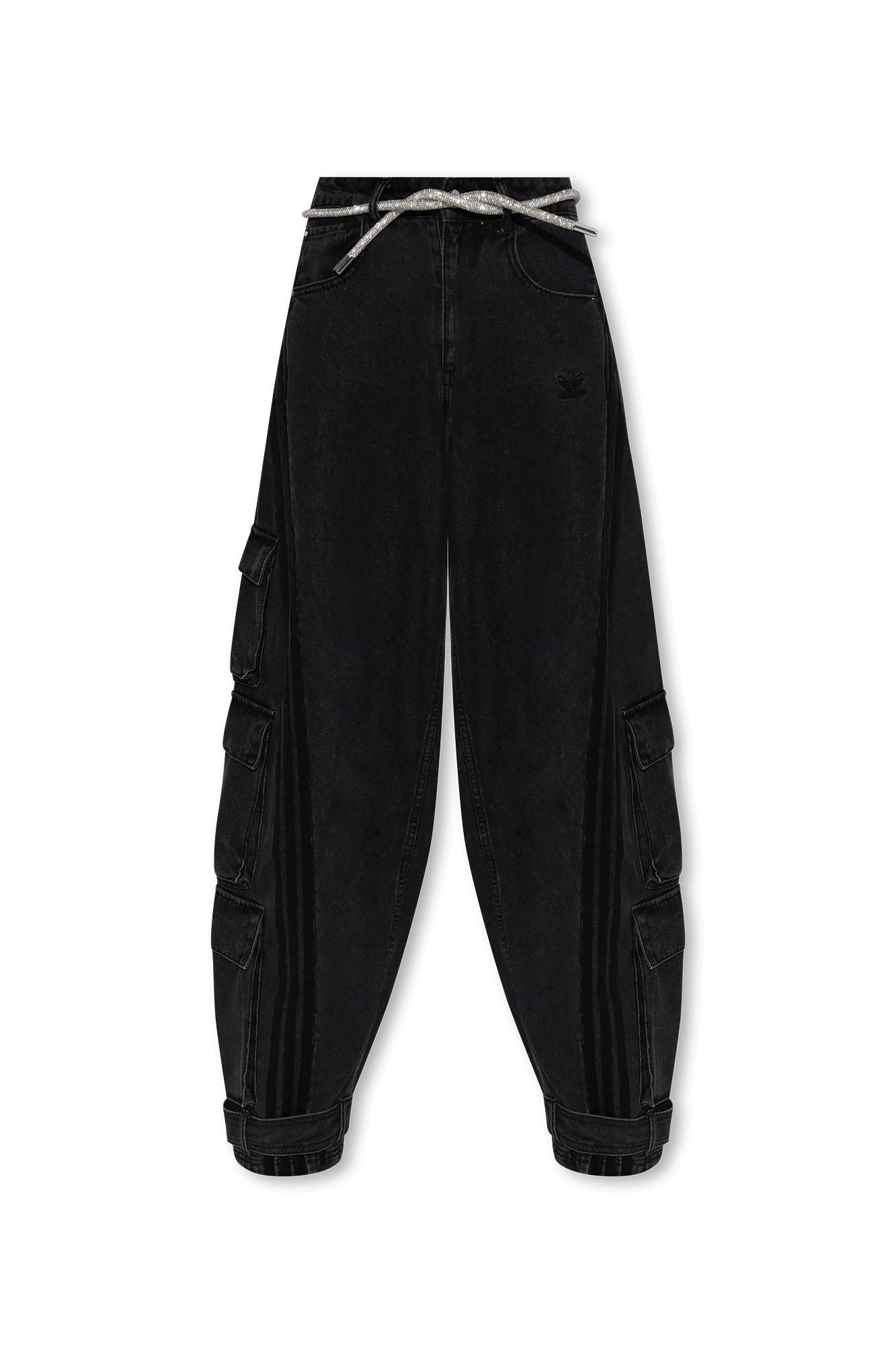 adidas Originals Cargo Jeans, in Black | Lyst