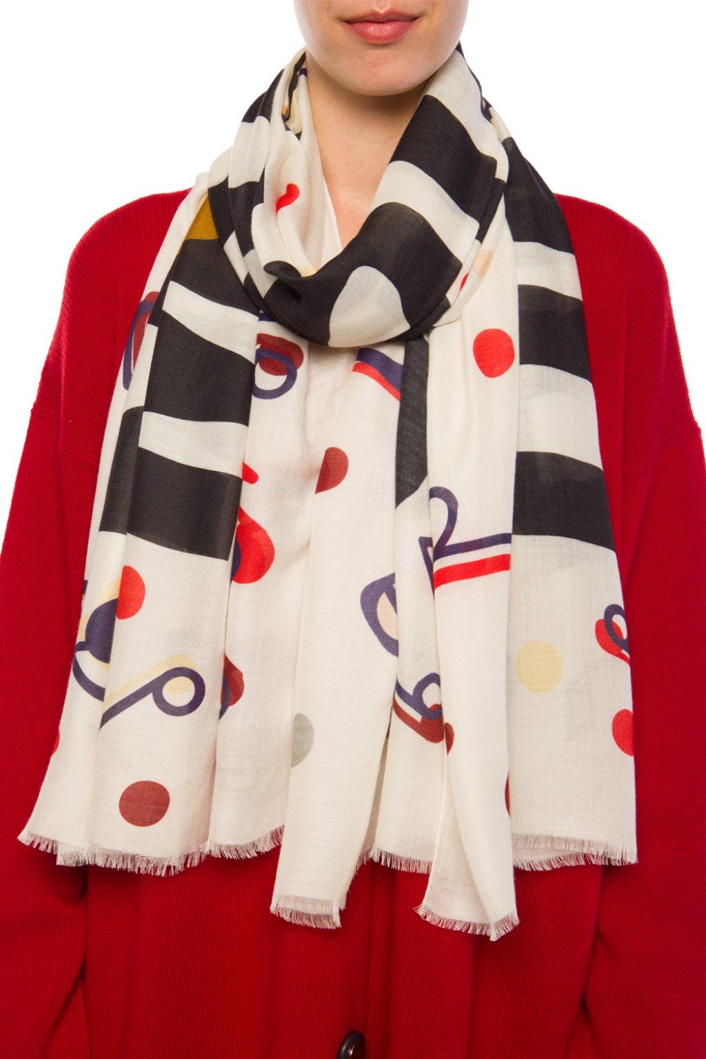 moschino logo scarf