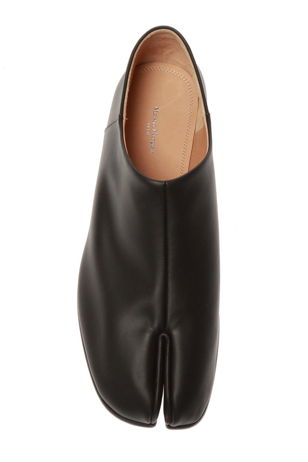 Maison Margiela Leather 'tabi' Split Toe Shoes Black for Men - Lyst