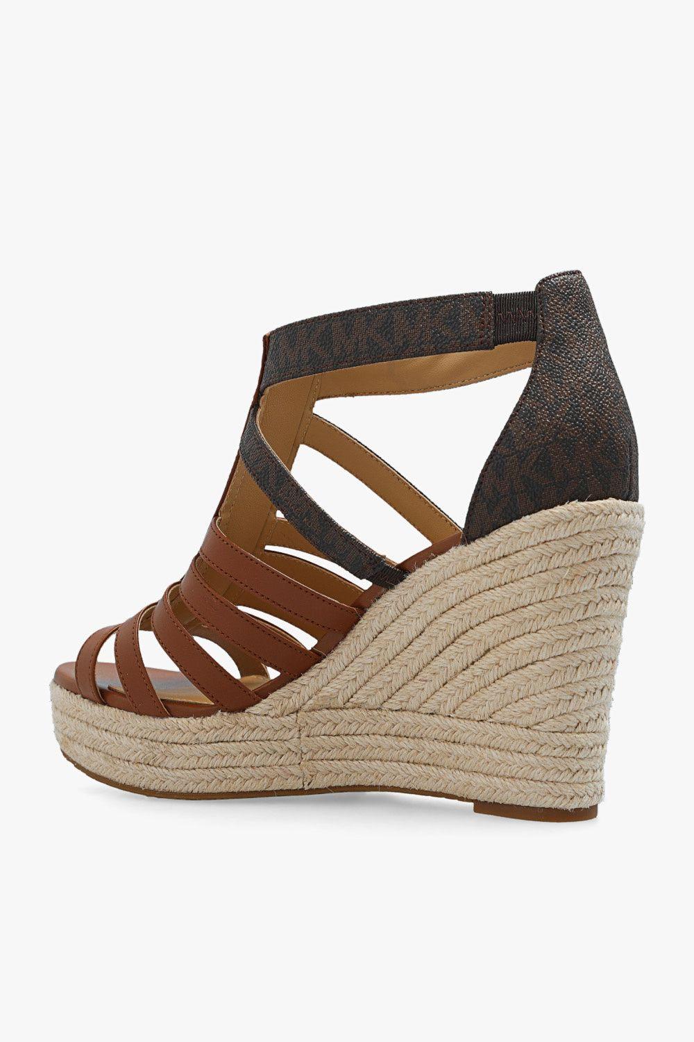 【Michael Kors】☆サンダル☆ Bradley Leather Wedge Sandal Michael Michael Kors Bradley Leather Wedge Sandals