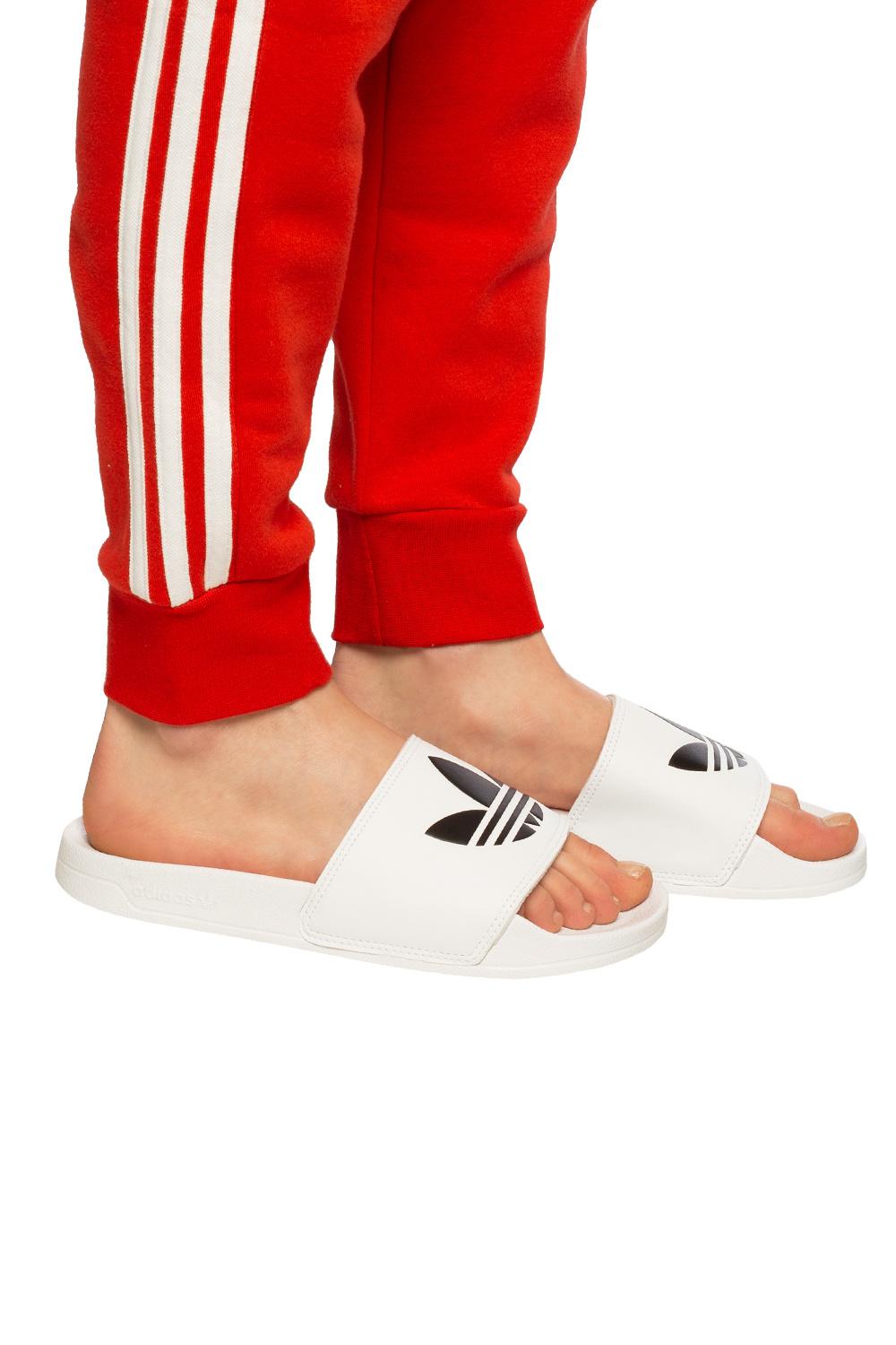 adilette lite slides white