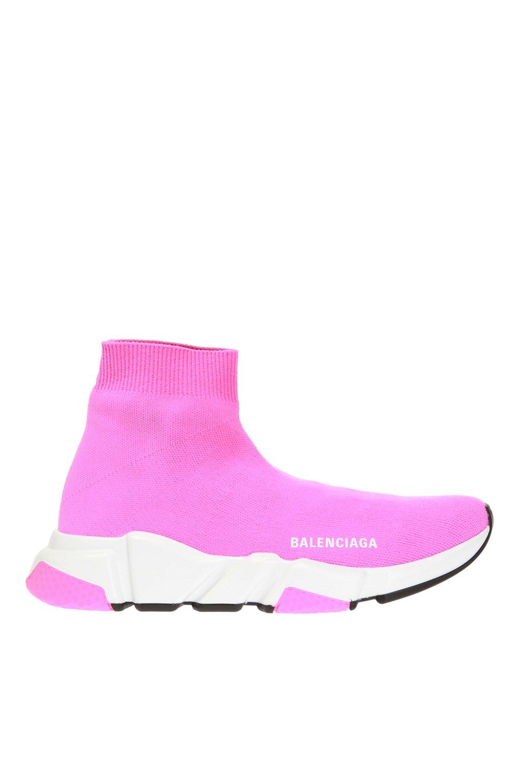balenciaga sock runners pink
