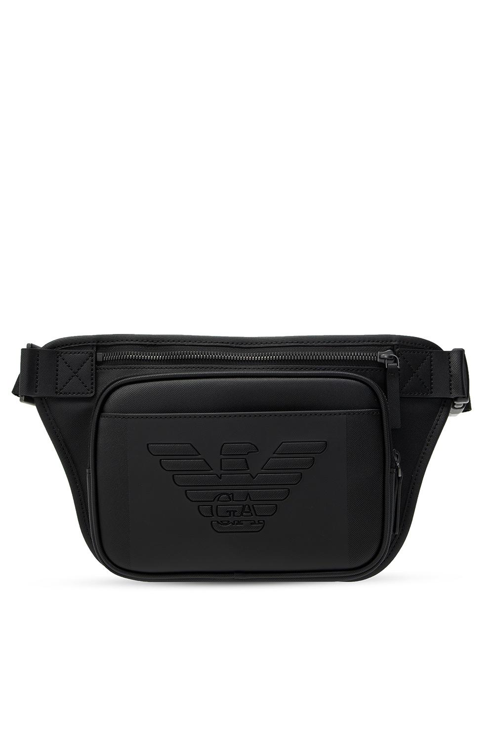 Emporio Armani Belt Bag With Logo Black for Men Lyst