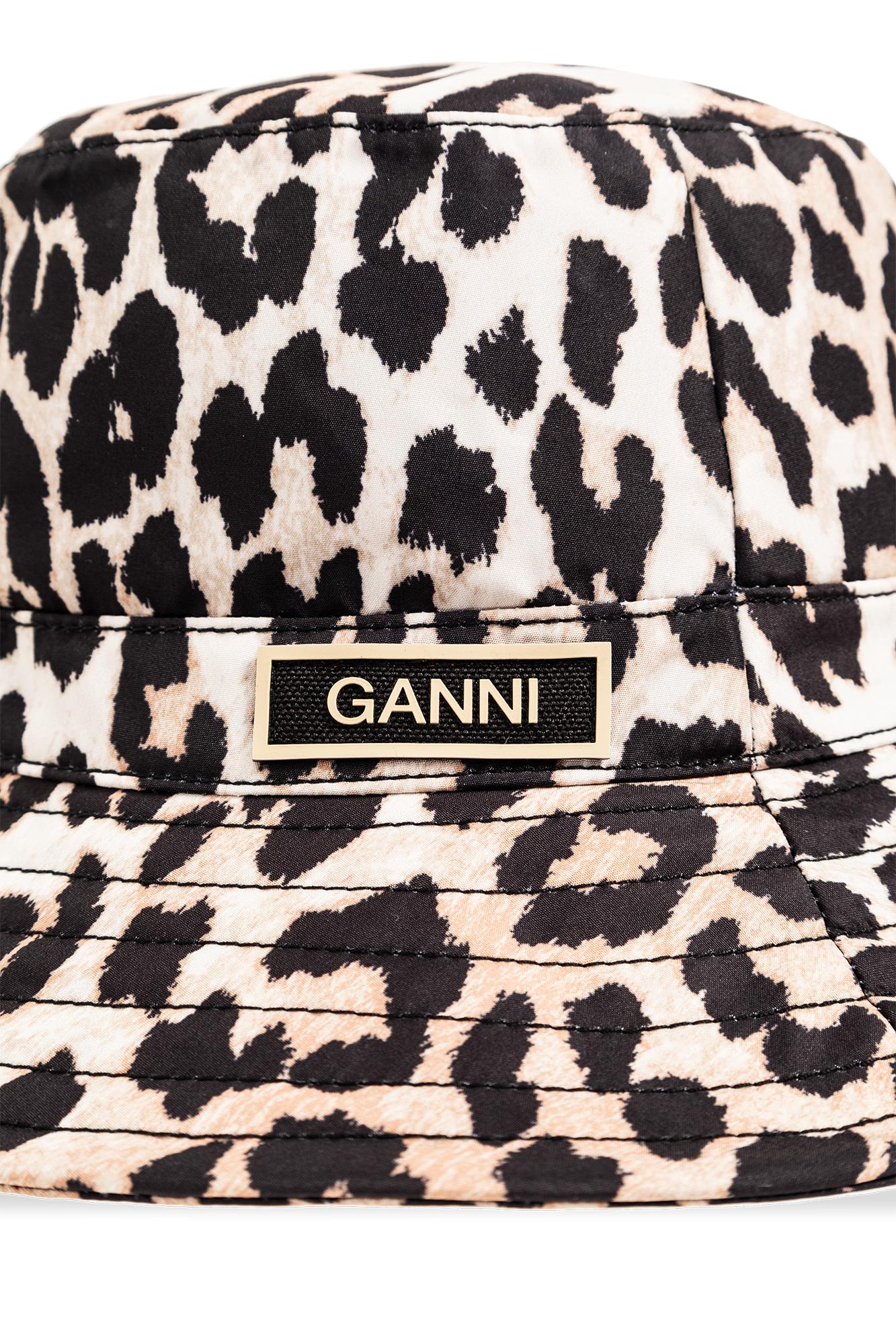 Ganni Leopard Print Bucket Hat, in Black | Lyst Ganni Leopard Print Bucket Hat, in Black | Lyst