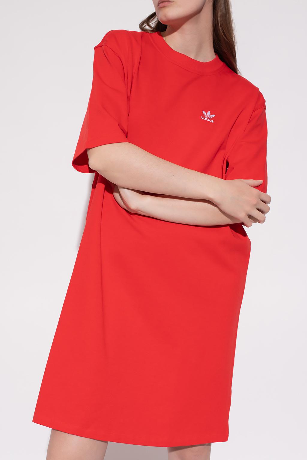 beskæftigelse tragt kalk adidas Originals Dress With Logo in Red | Lyst