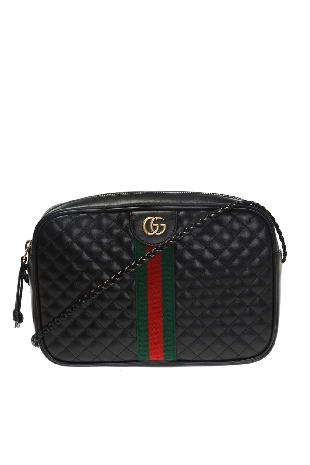 gucci black quilted bag