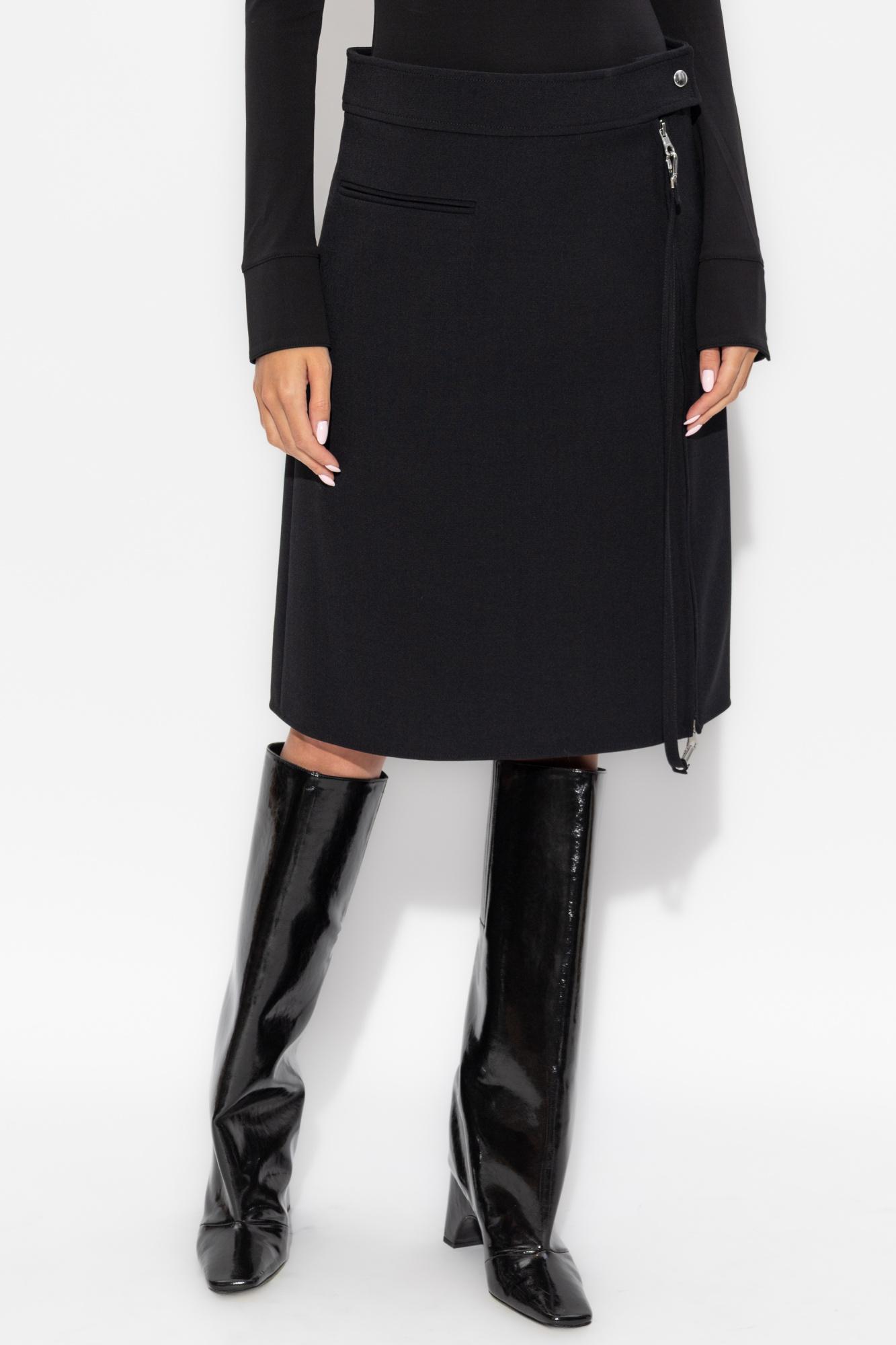 ワンピース COURREGES Women Mid Skirts 225CRO633PL0159 9999 Black Courreges Mid-length skirts for Women | Online Sale up to 72