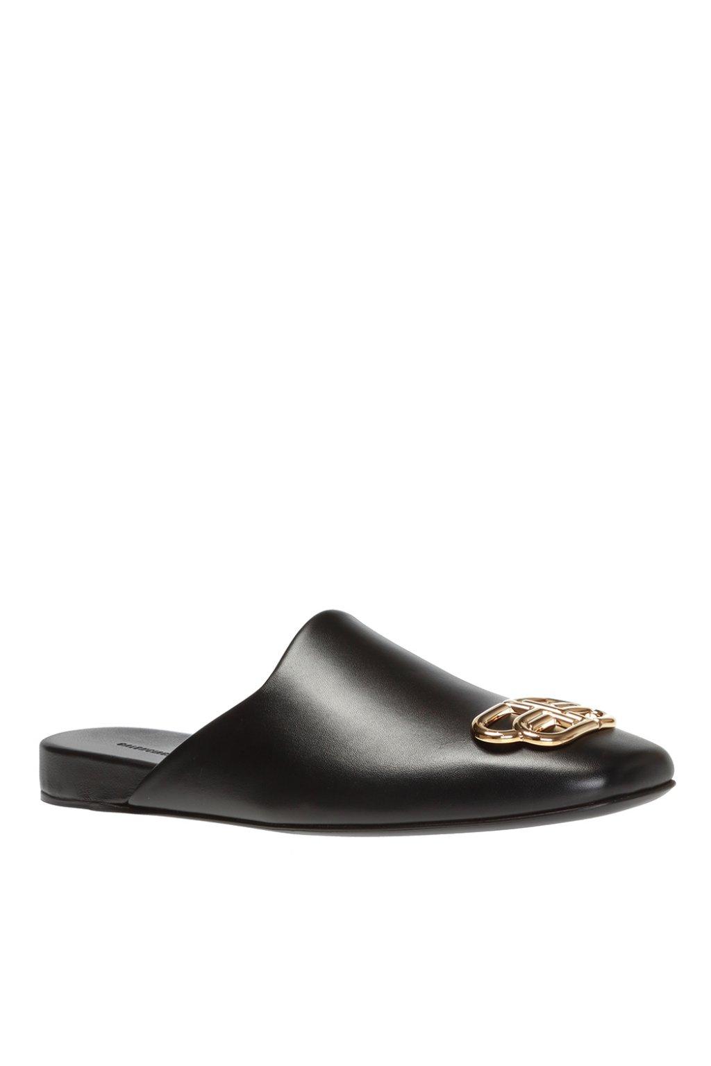 balenciaga studded slides