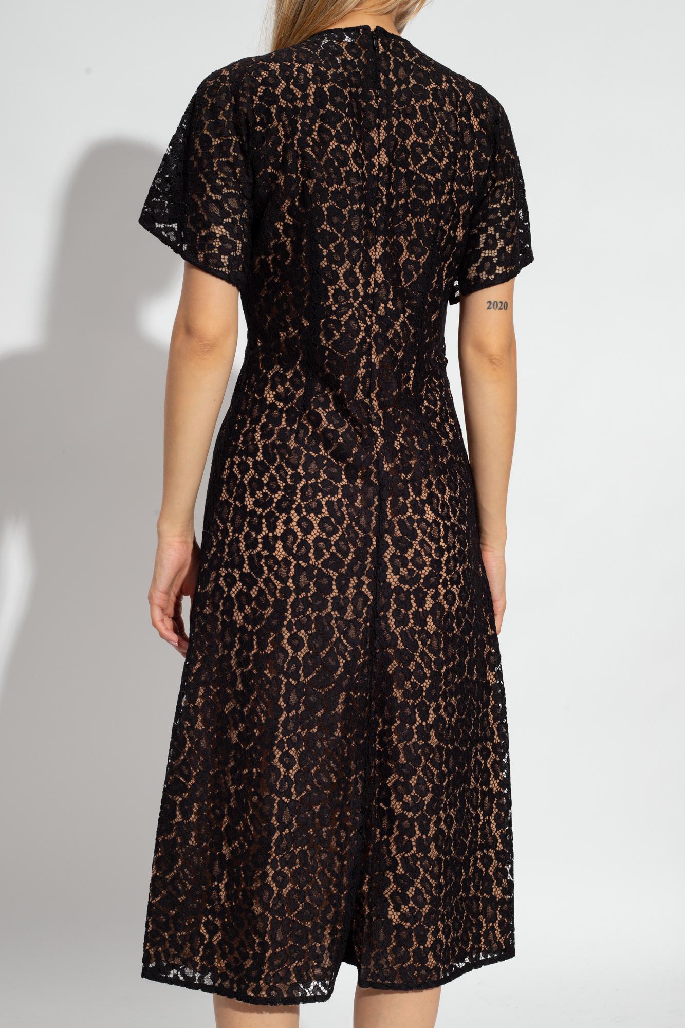 Michael kors best sale black lace dress