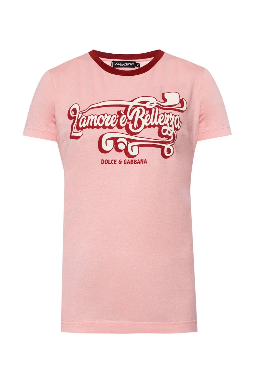 Dolce & Gabbana Cotton Pink T-shirt - Save 56% - Lyst