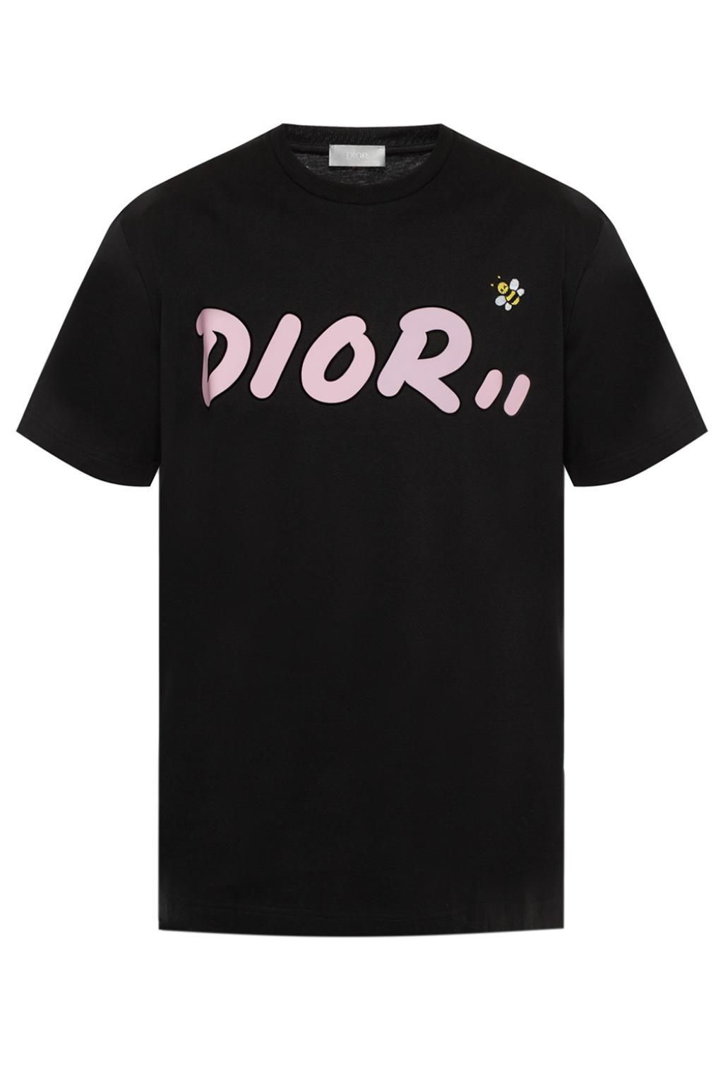 Dior x Kaws All Over Bee Embroidered T Shirt  Olivers Archive