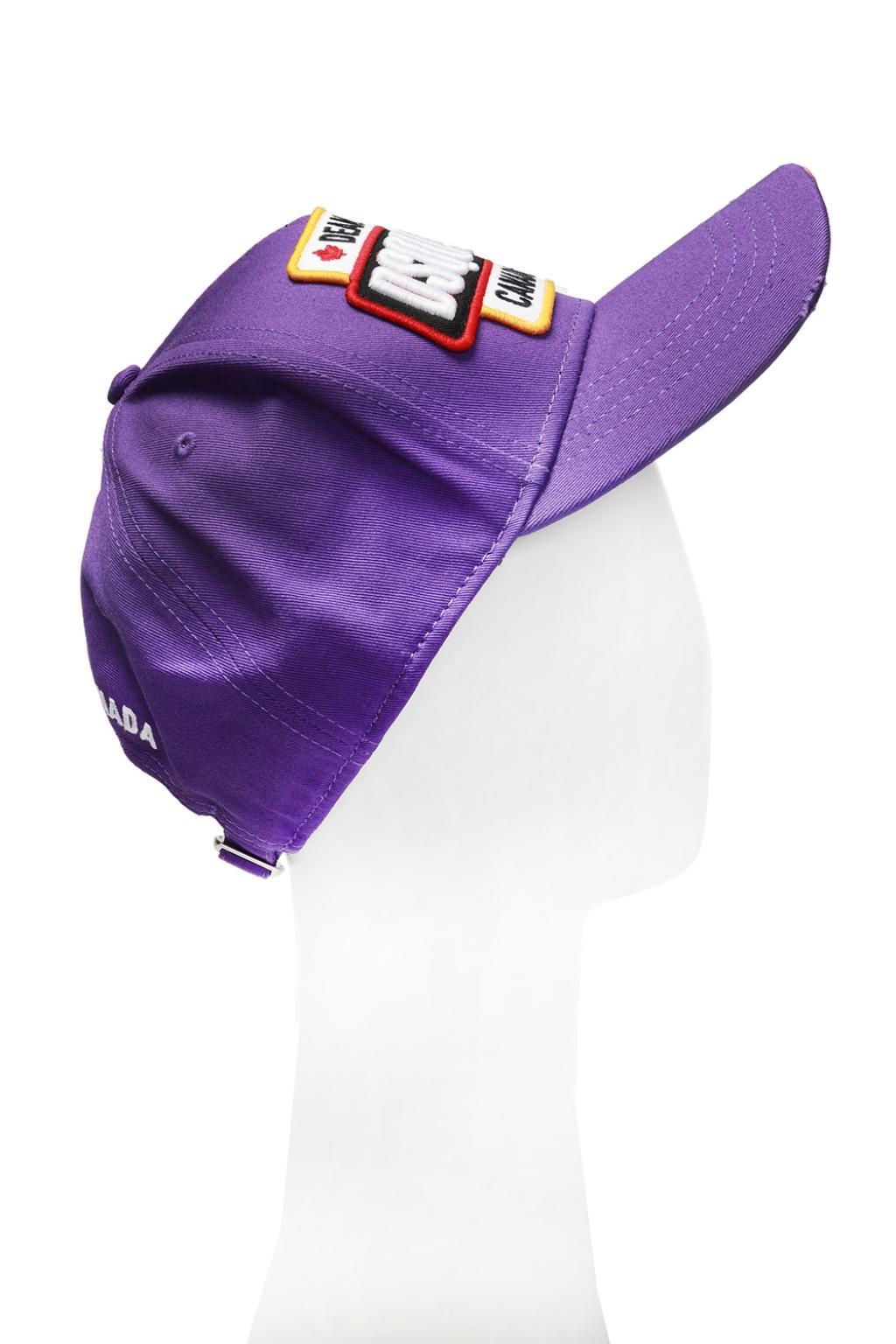 DSquared² Cotton Raw-edge Baseball Cap 