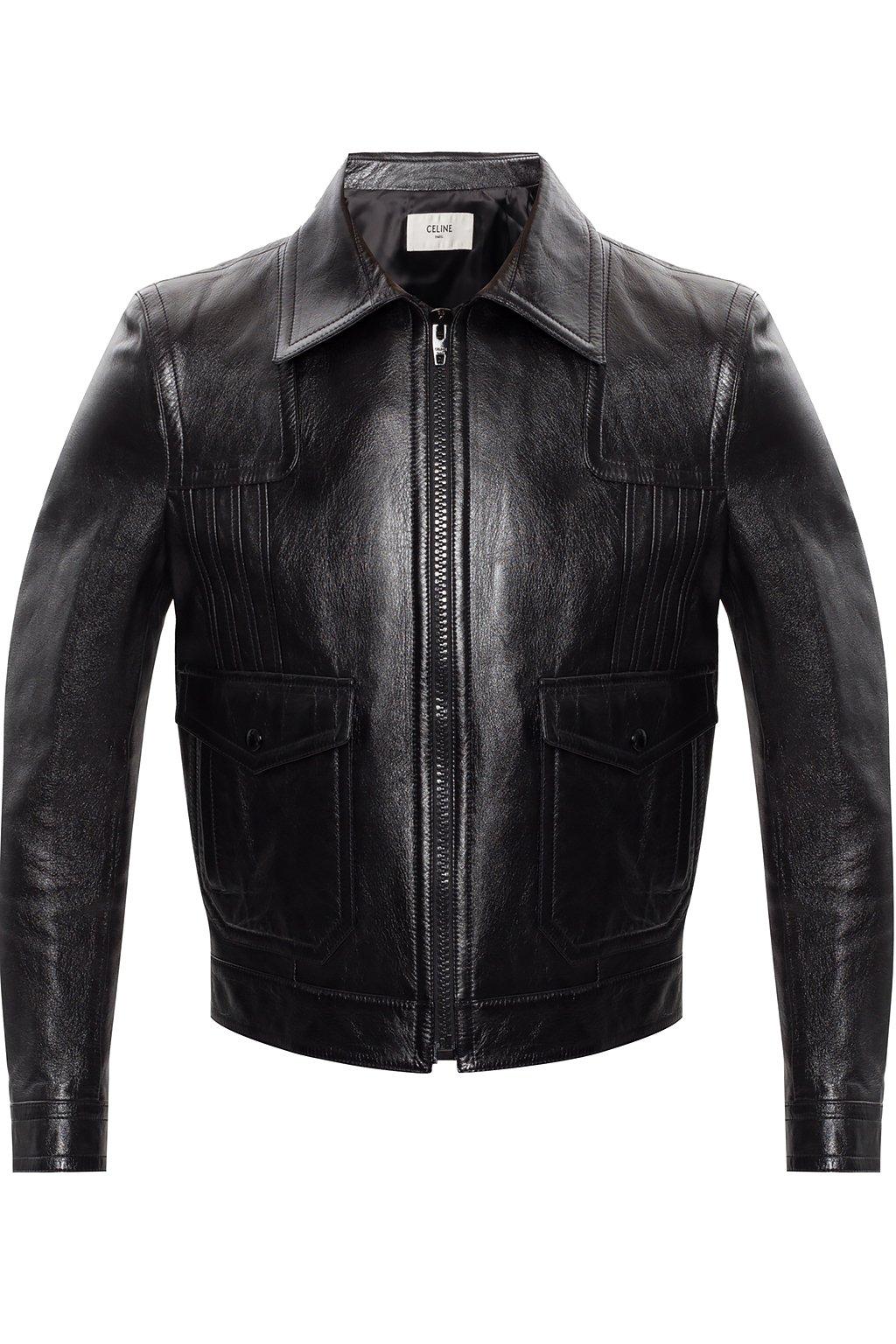 Celine Leather Biker Jacket | lupon.gov.ph