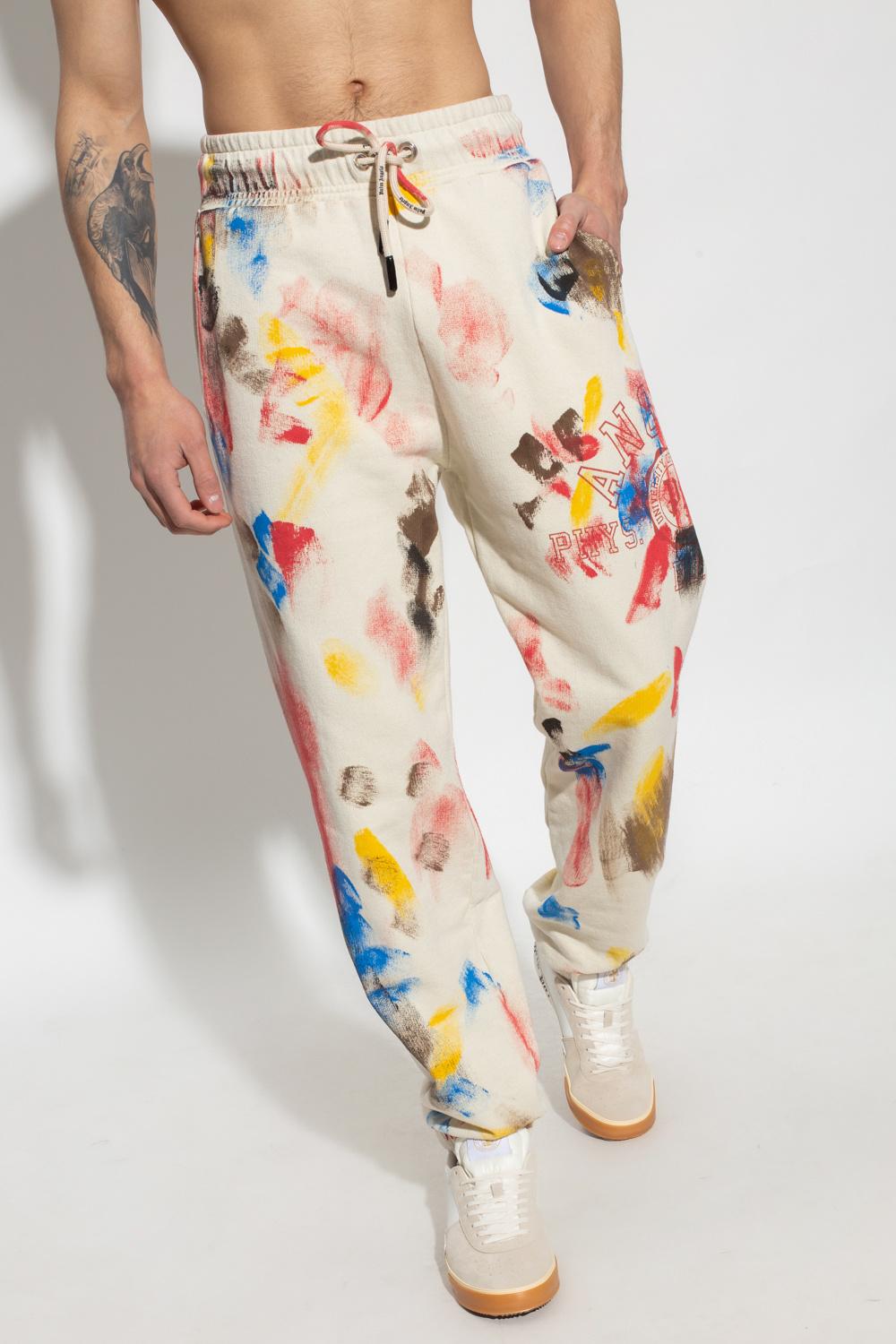 Palm Angels Cotton Patterned Sweatpants 