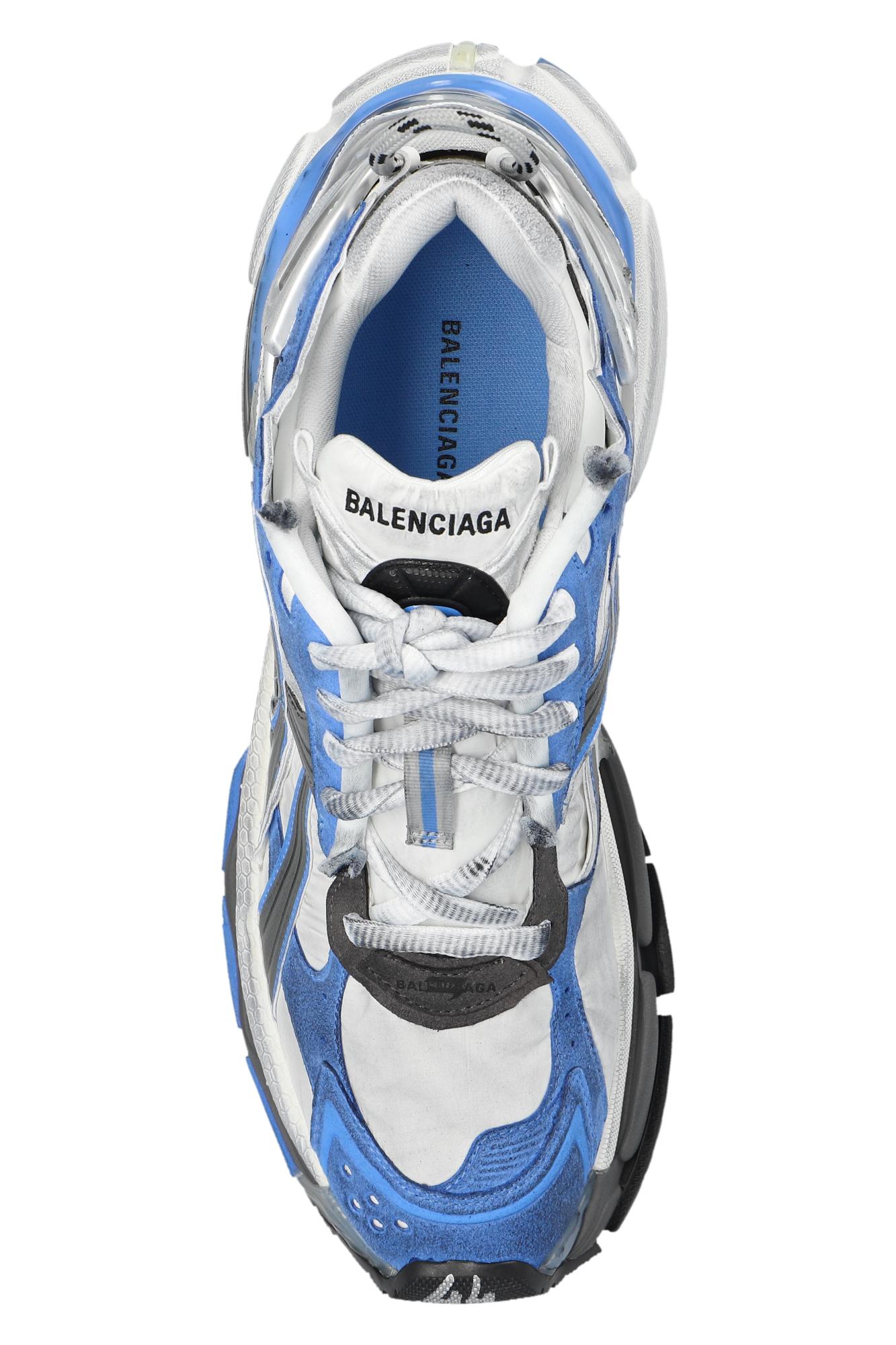 Balenciaga 'runner' Lace-up Sneakers in Blue | Lyst